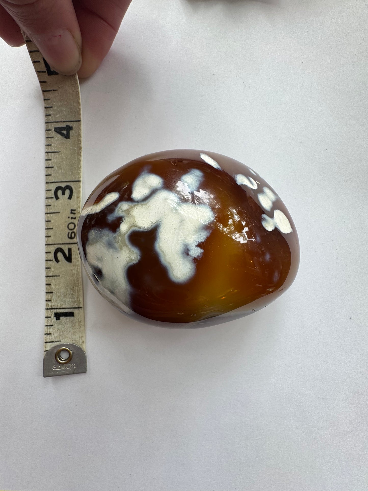 Carnelian Palm Stone 196 g Madagascar - Moon Room Shop and Wellness