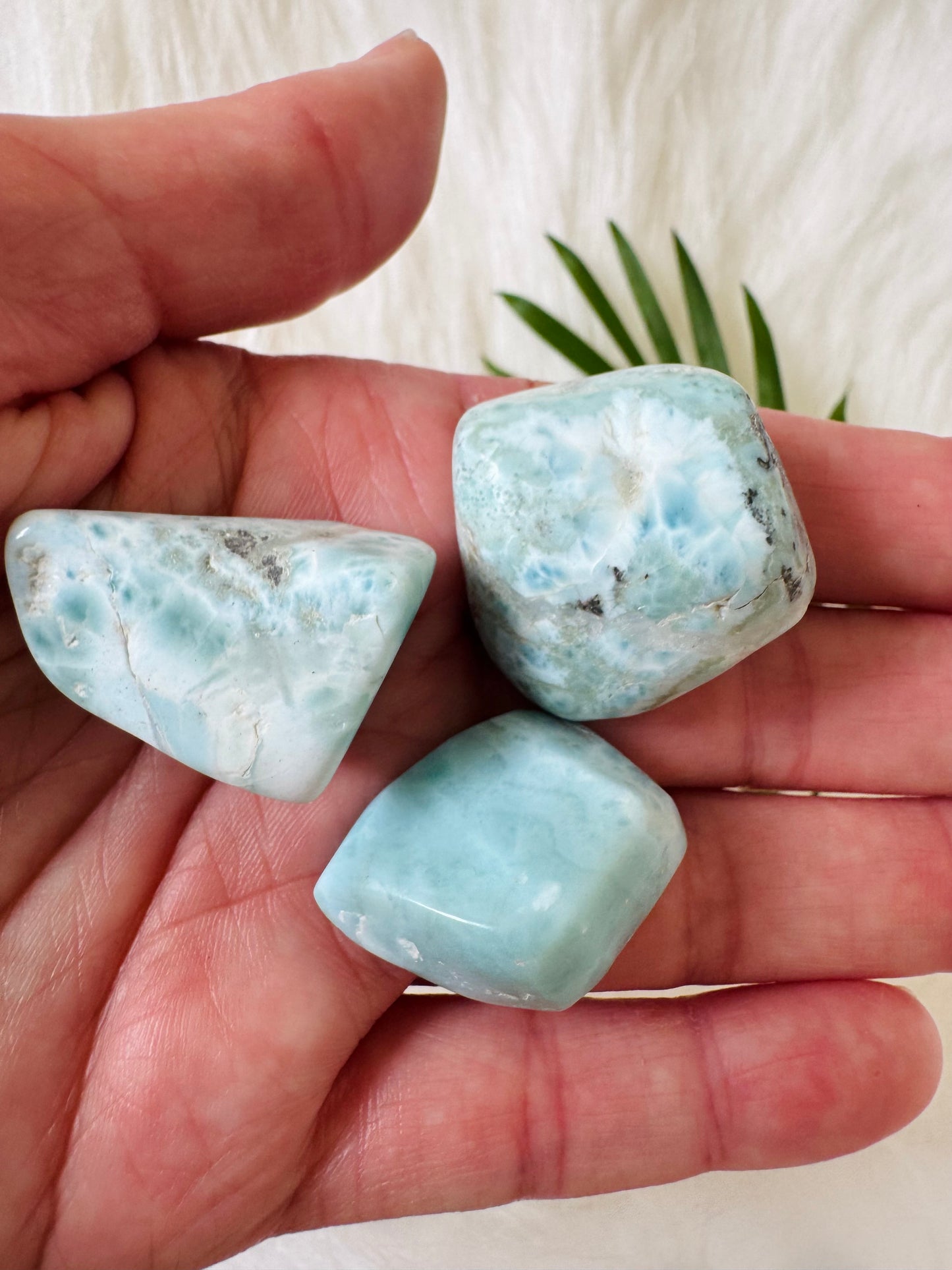 Larimar Tumbled Large Dominican Republic - Moon Room Shop and Wellness