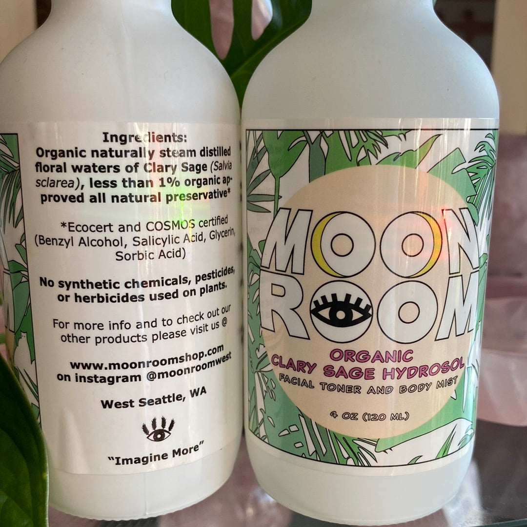 Moon Room Organic Clary Sage Hydrosol - Moon Room Shop and Wellness