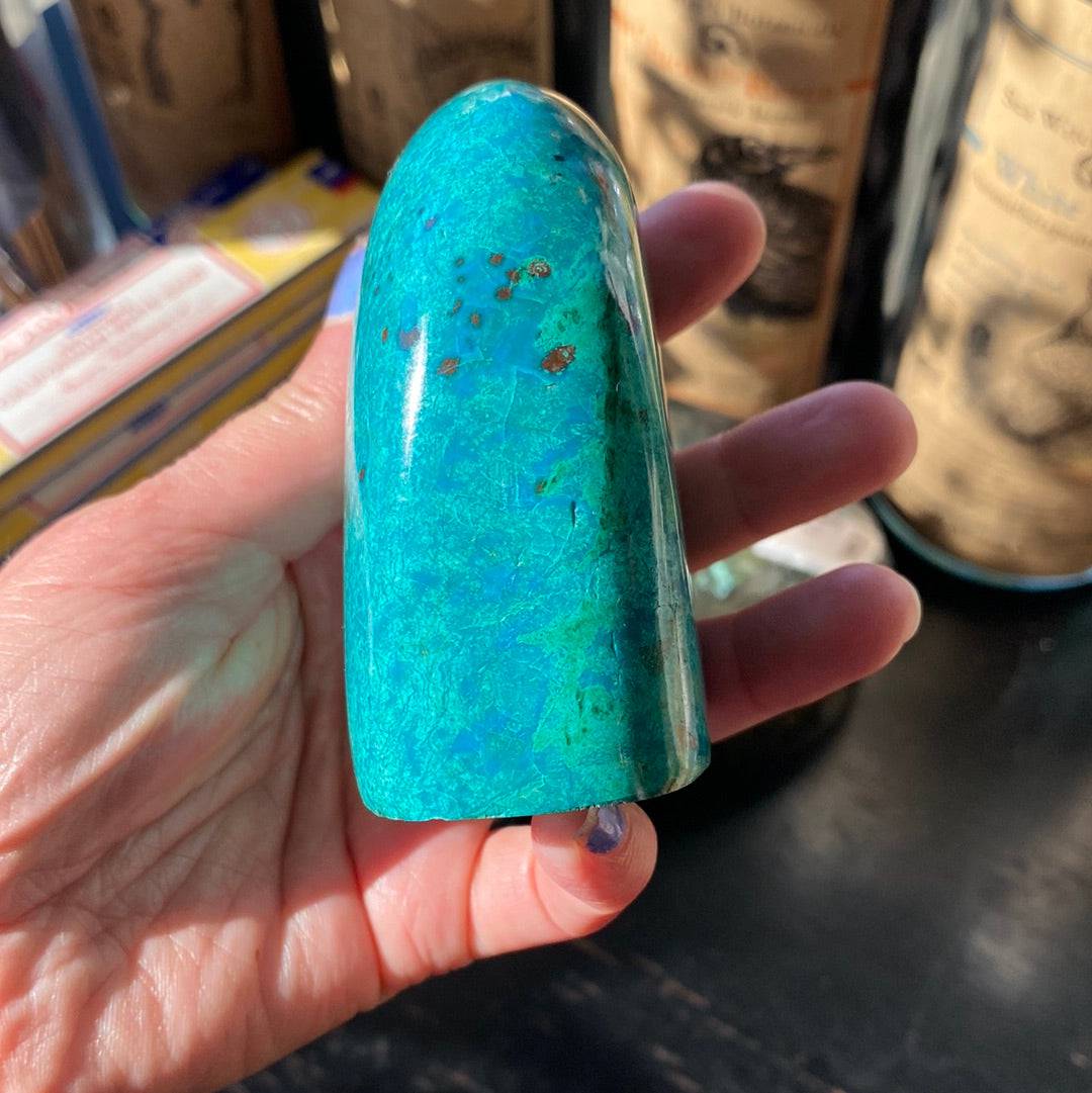 Chrysocolla Freeform 377 g Peru - Moon Room Shop and Wellness