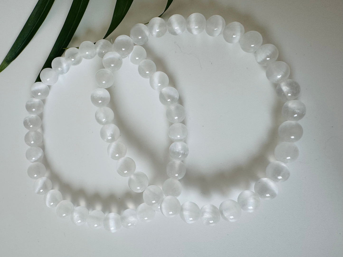 Selenite Stretch Bracelet 6mm - Moon Room Shop and Wellness