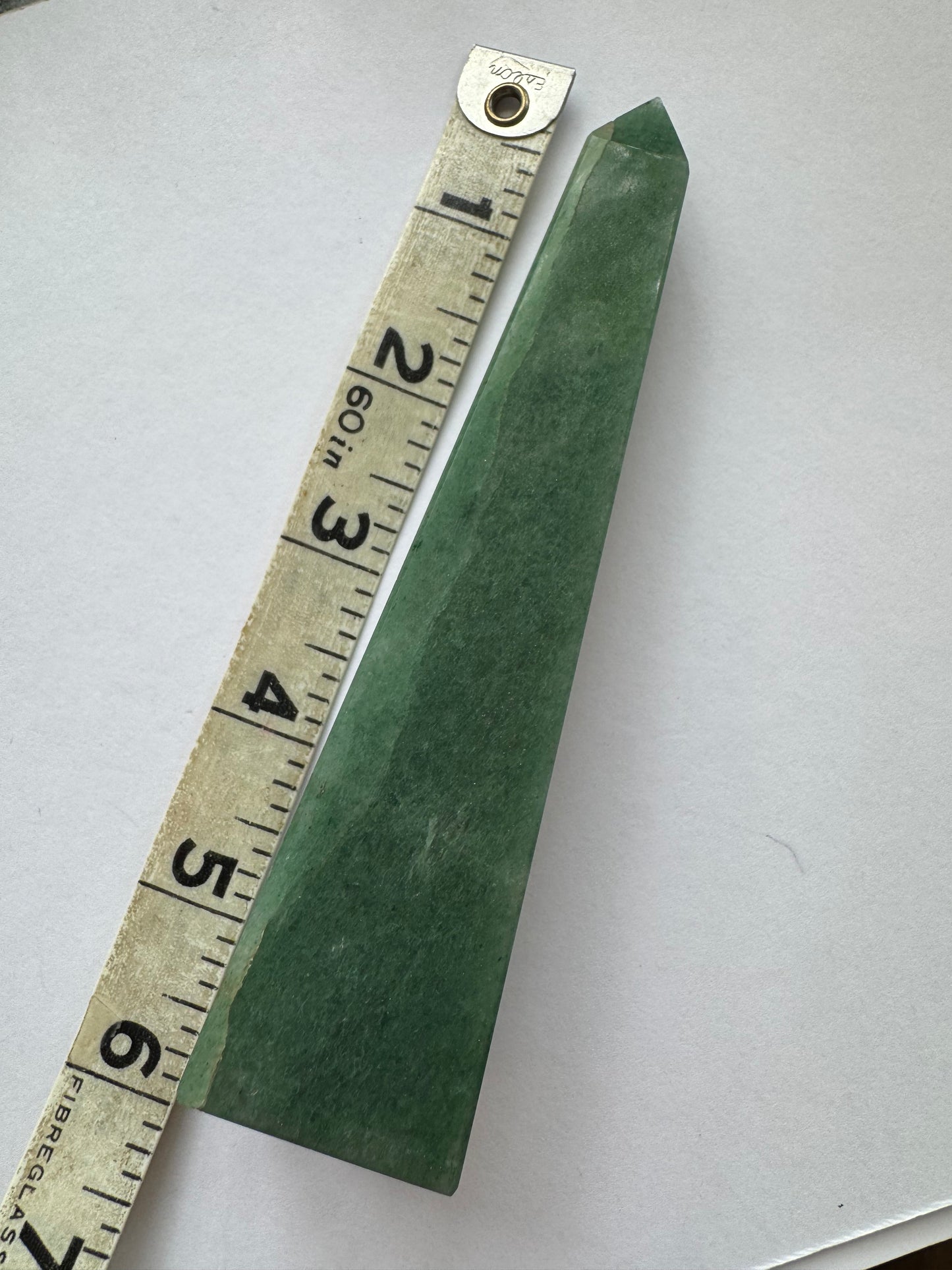 Green Aventurine Tower Obelisk 176 g Brazil Deep Beauty - Moon Room Shop and Wellness