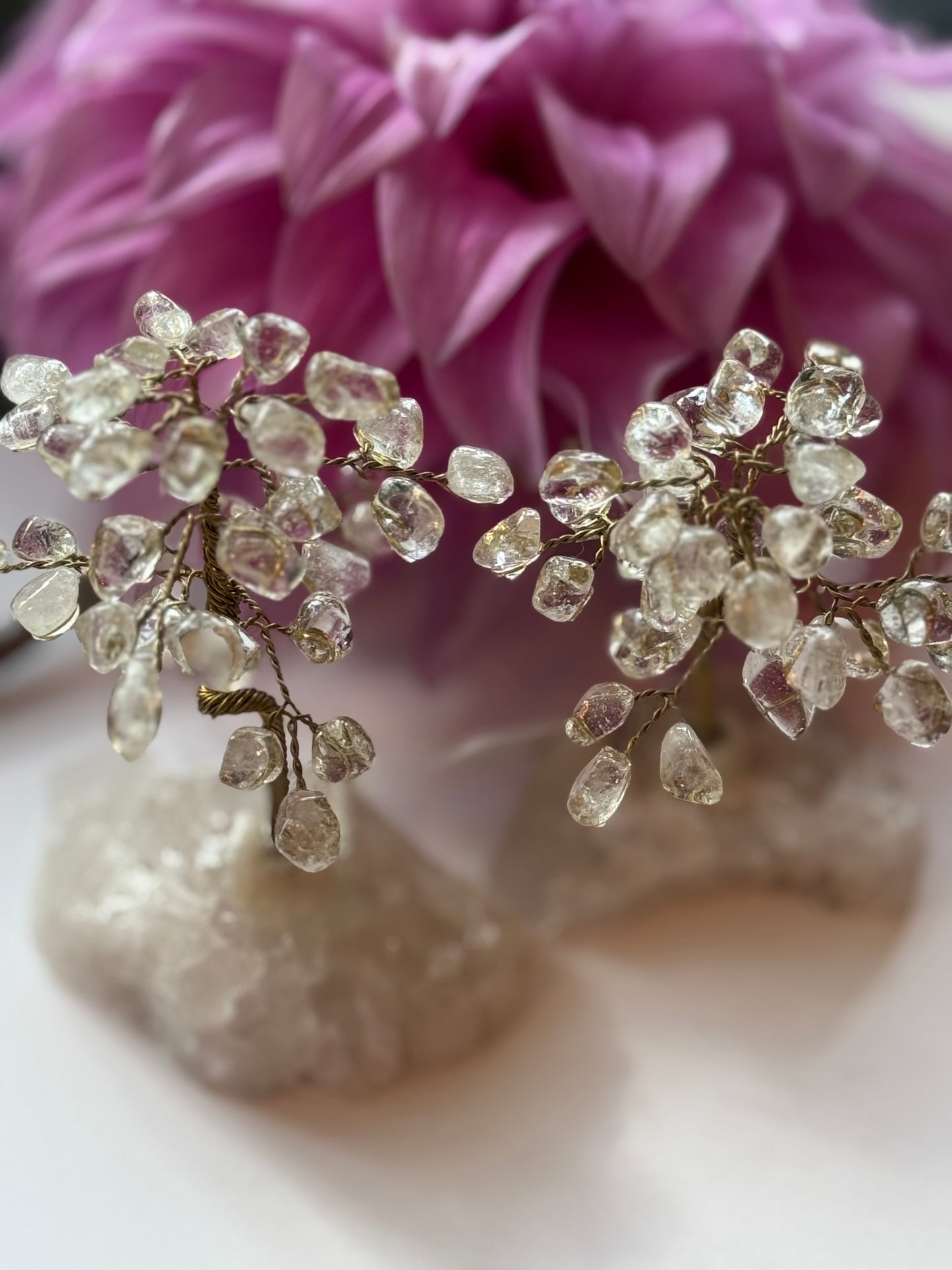 Citrine Gem Tree on Clear Quartz -So Sweeeet!! - Moon Room Shop and Wellness