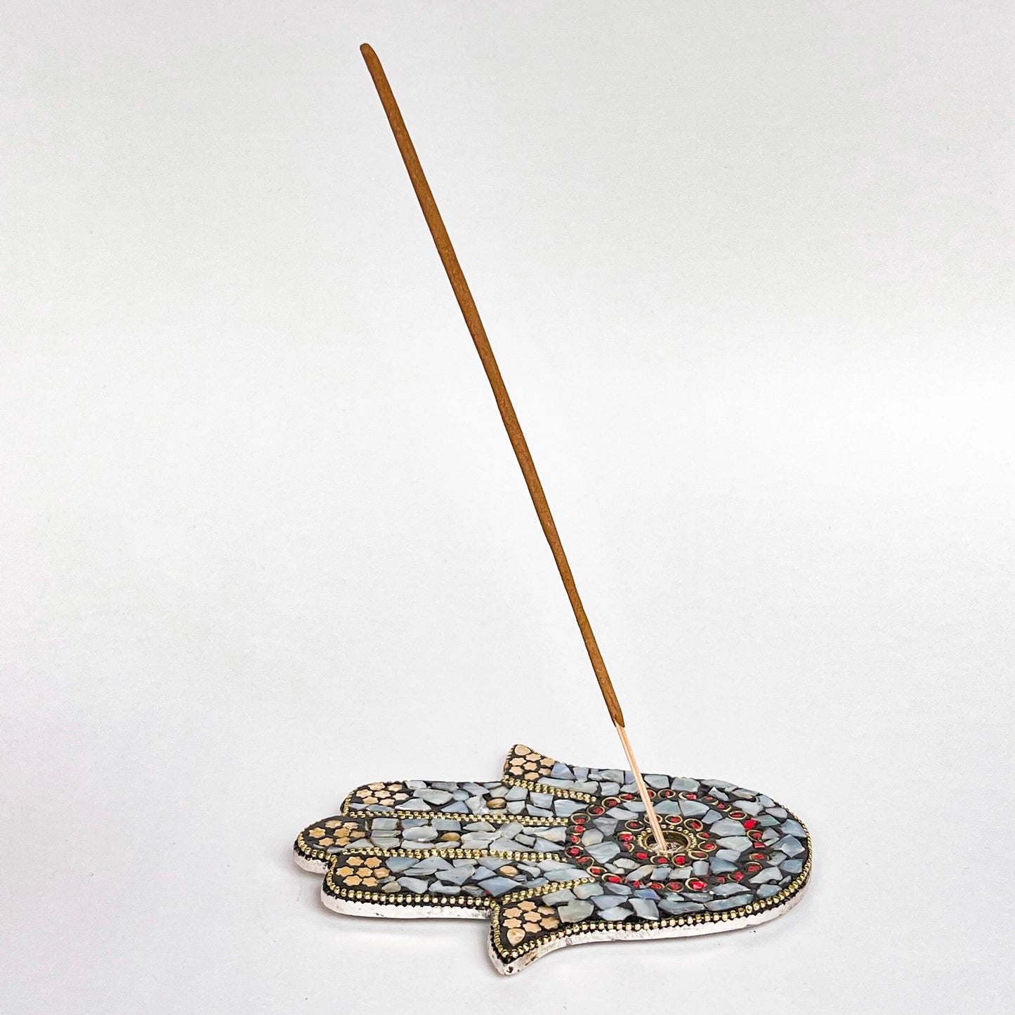 Hamsa Hand - Pearl - Incense Holder - Moon Room Shop and Wellness