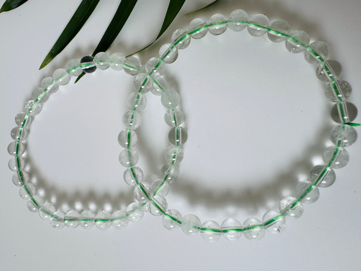 Prasiolite Stretch Bracelet 6mm - Moon Room Shop and Wellness