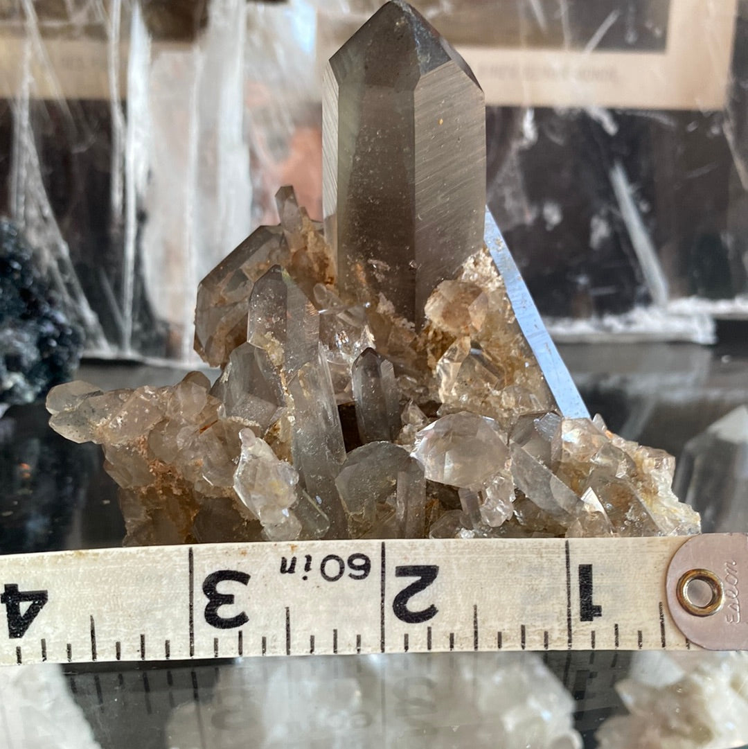 Smoky Quartz Cluster w/ Rainbowwsss! 264 grams - Moon Room Shop and Wellness