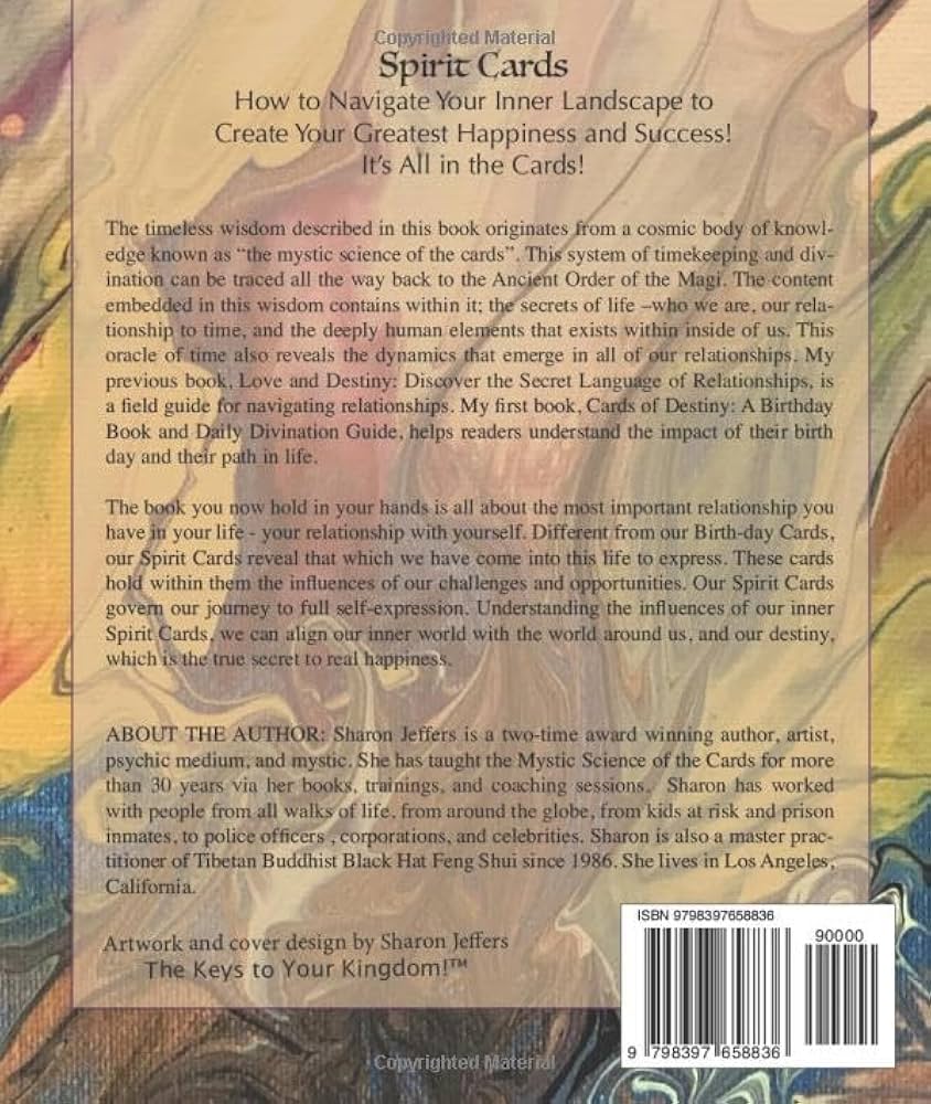 Spirit Cards Book - Unveiling Your Inner Wisdom By Sharon Jeffers - Moon Room Shop and Wellness