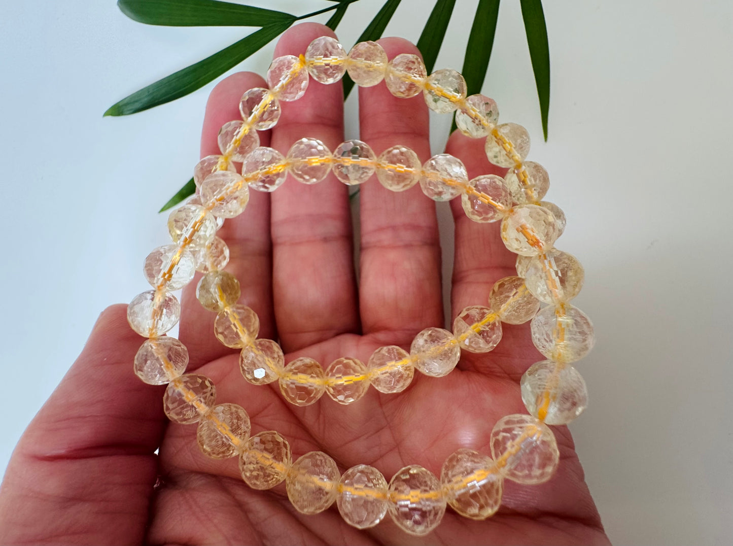 Citrine Faceted Stretch Bracelet 8mm - Moon Room Shop and Wellness