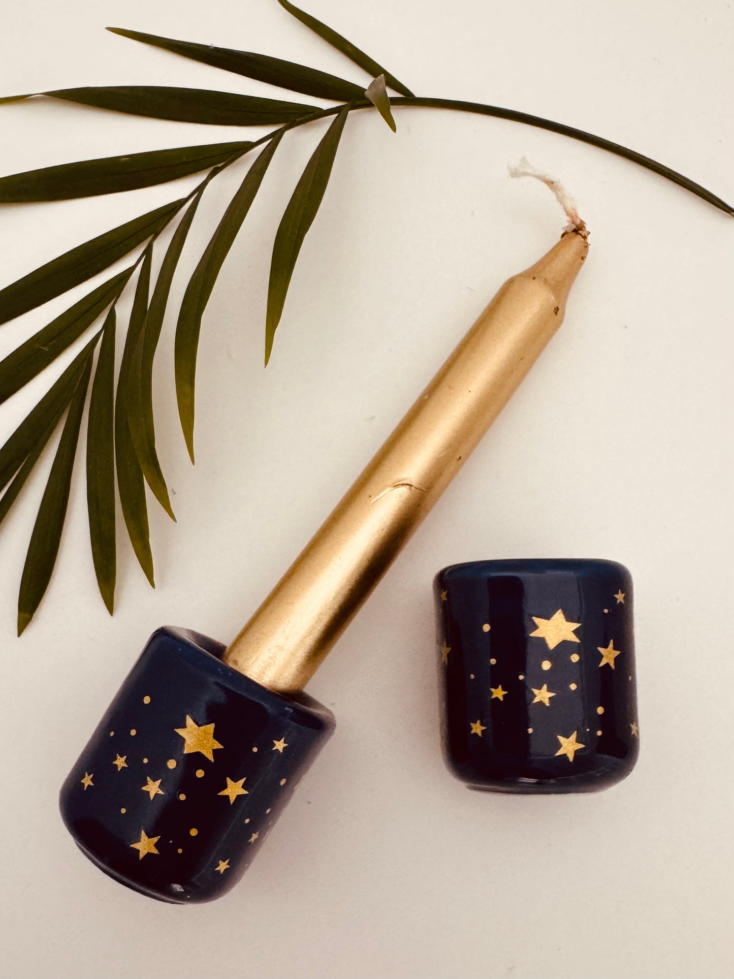 Galaxy Ceramic Chime Candle Holder - Moon Room Shop and Wellness