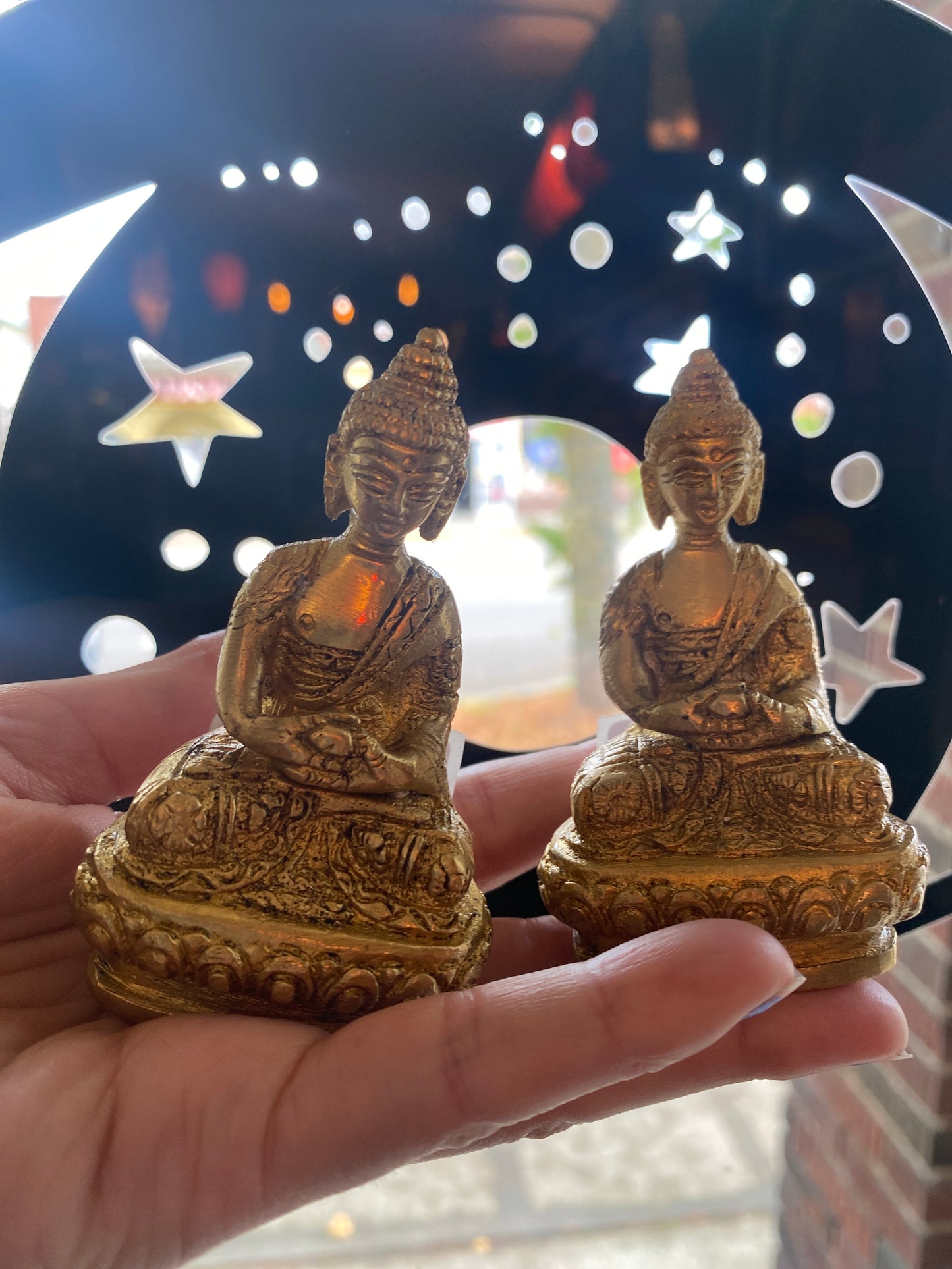 Sitting Buddha Brass - Moon Room Shop and Wellness