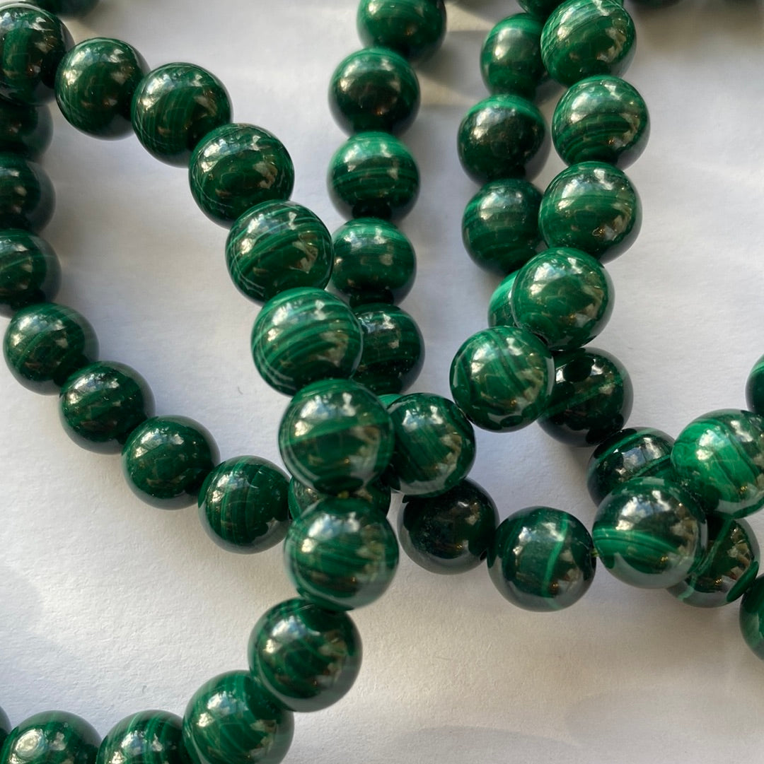 Malachite 8mm Stretch Bracelet - Moon Room Shop and Wellness