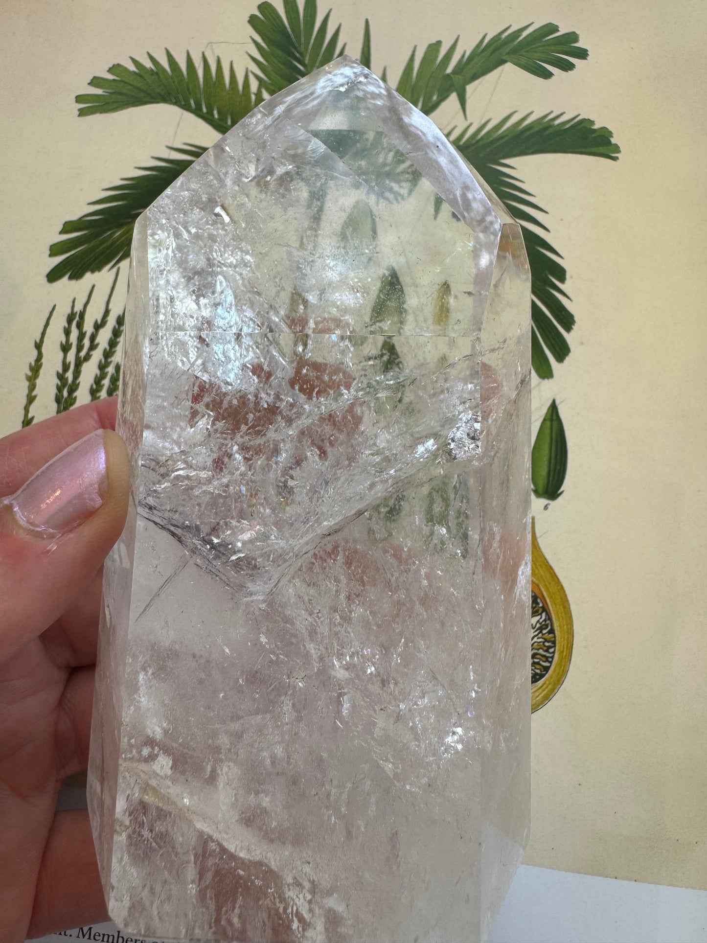 Clear Quartz Tower Brazil Beauty 1.03 lbs - Moon Room Shop and Wellness
