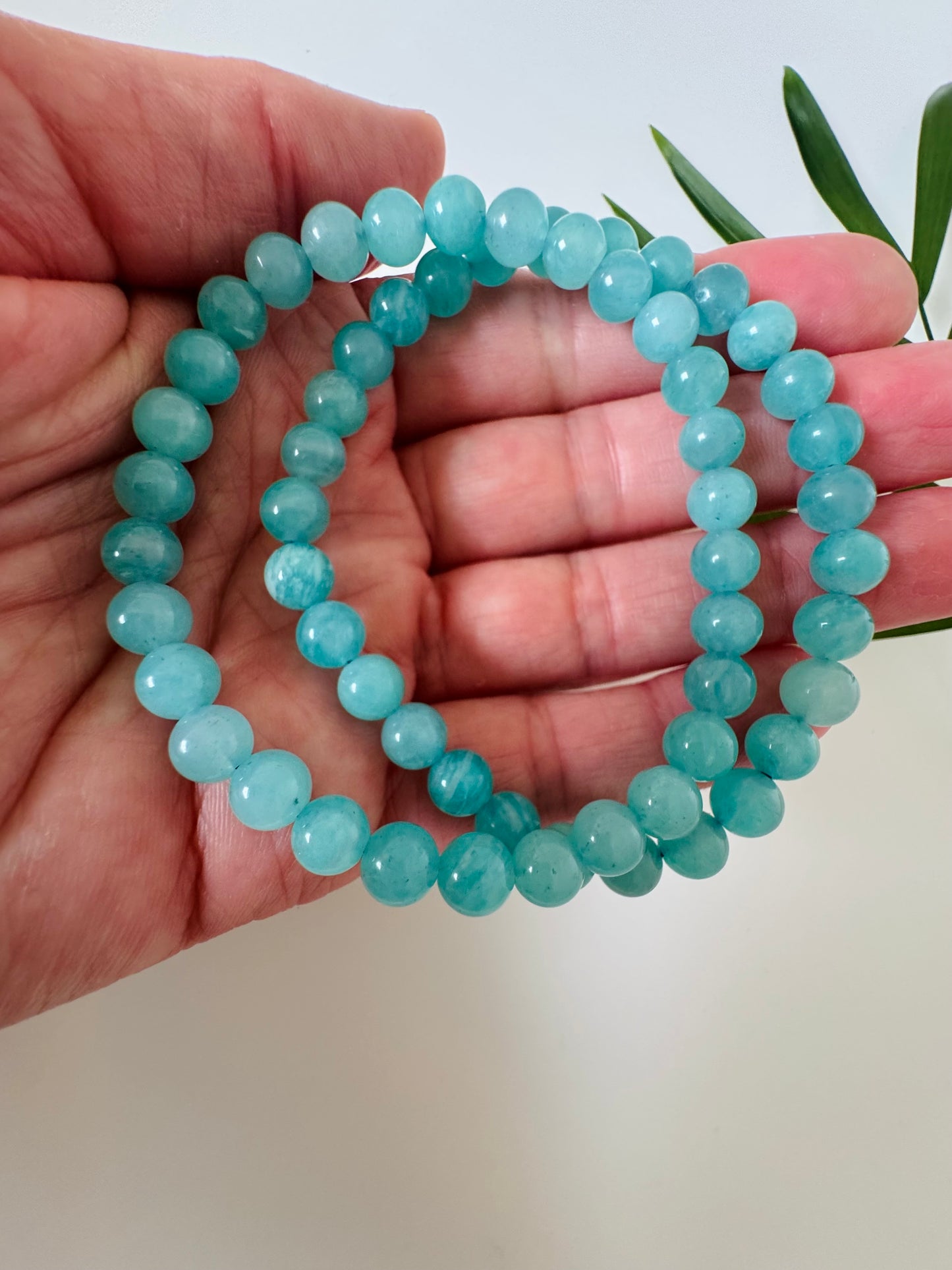 Amazonite Stretch Bracelet 6mm - Moon Room Shop and Wellness