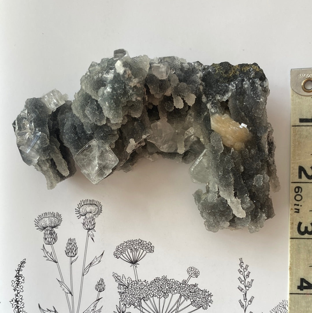 Druzy Chalcedony Stalactite with apophyllite and stilbite 206 g - Moon Room Shop and Wellness