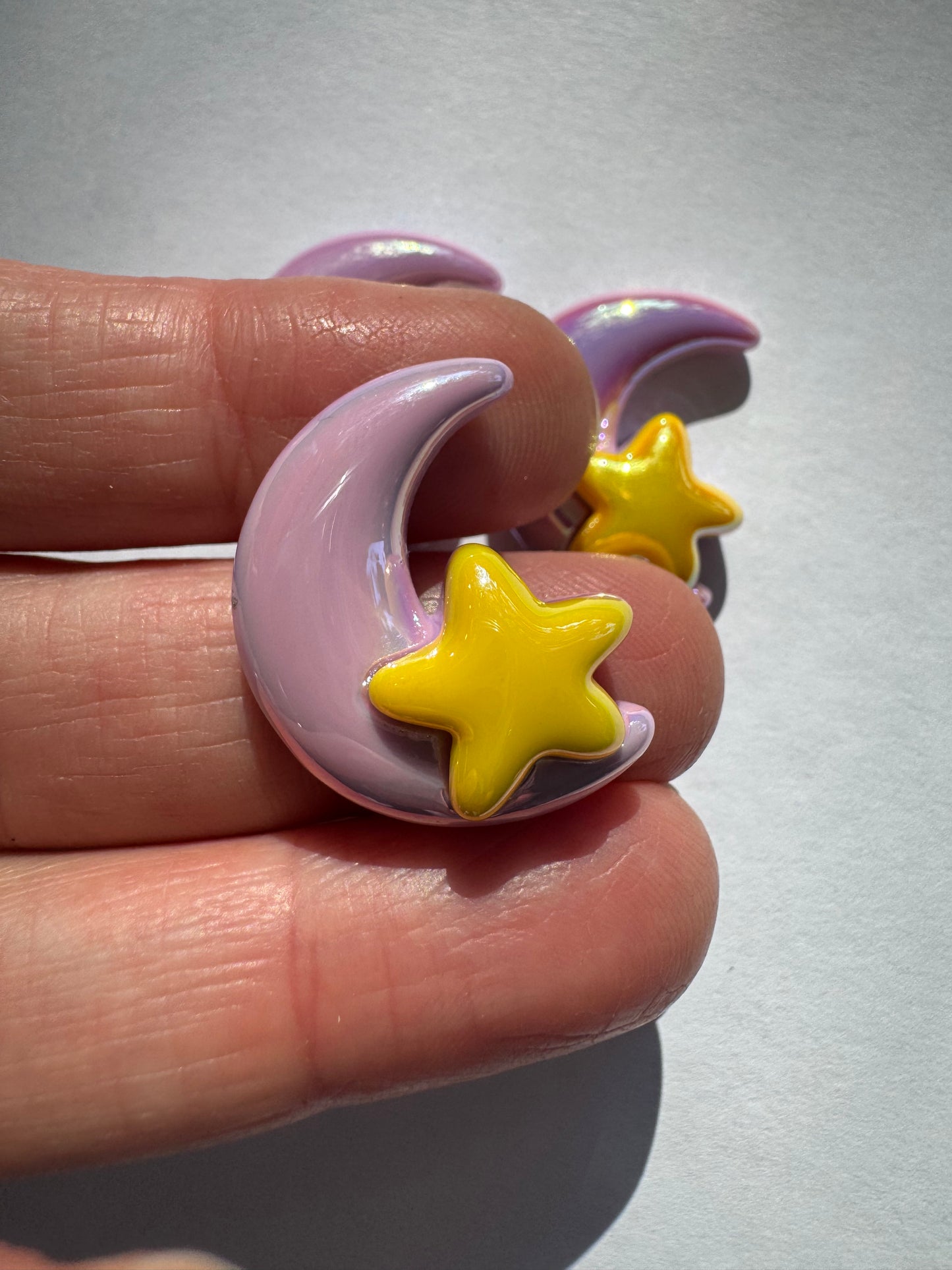Crescent Moon + Star Mini Charm - Moon Room Shop and Wellness