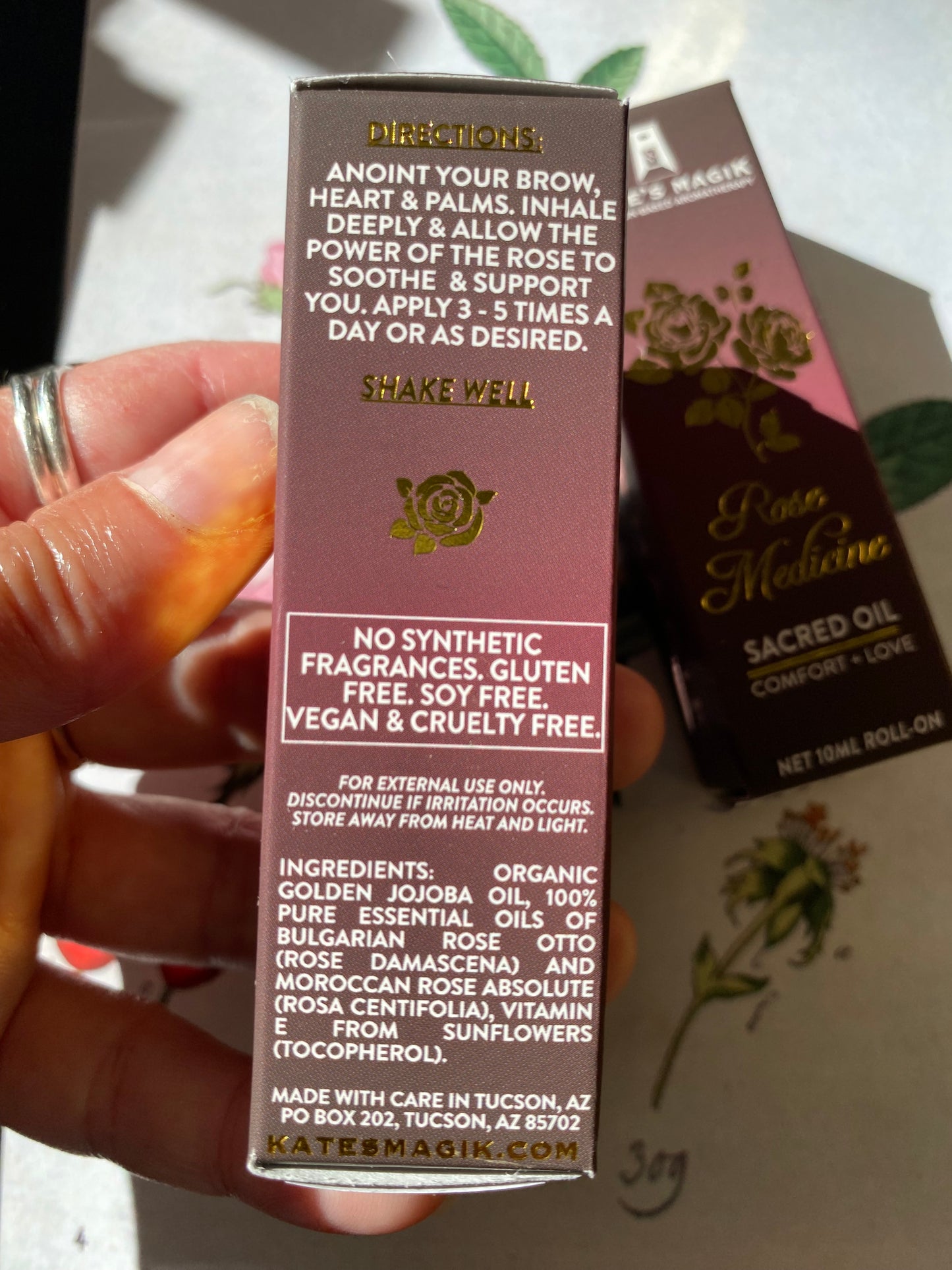 Rose Medicine Sacred Perfume Roll On - Moon Room Shop and Wellness