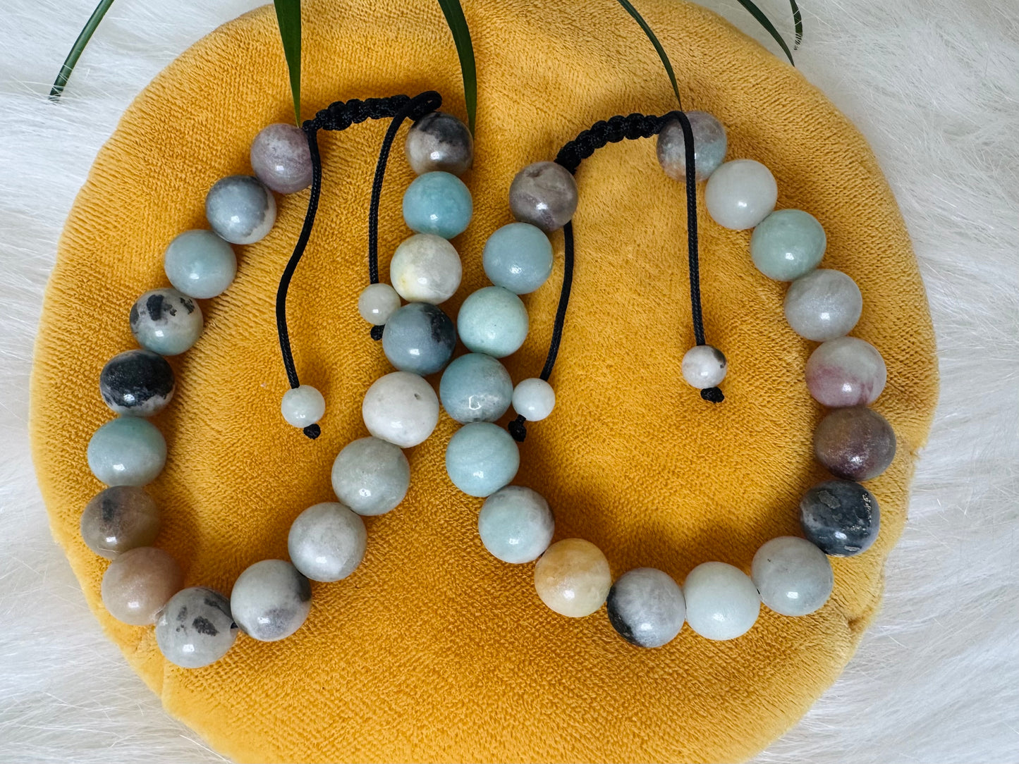 Amazonite Grade A++ Adjustable Bracelet 10 mm - Moon Room Shop and Wellness