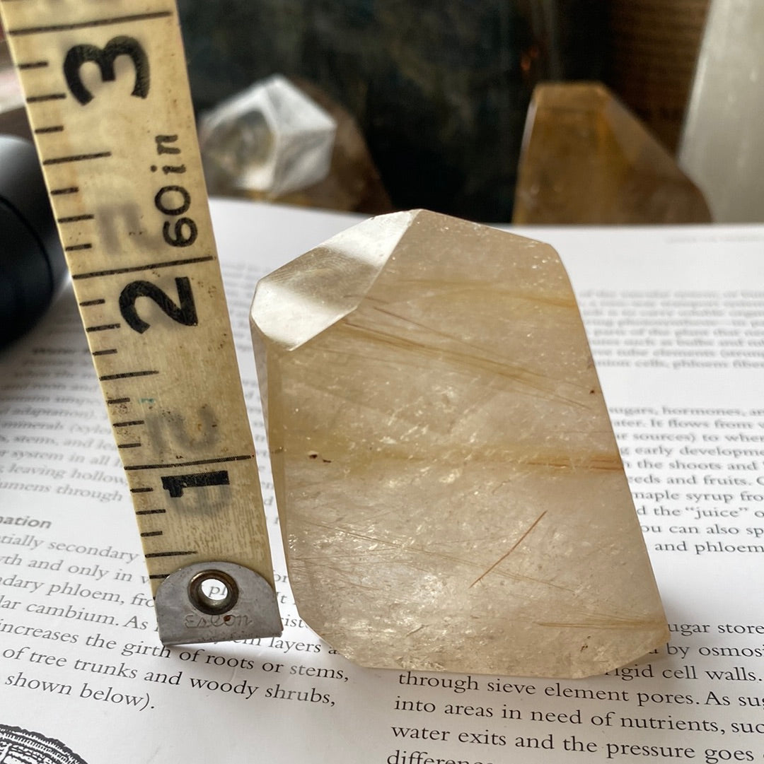 Gold Rutilated Quartz Freeform 115 g - Moon Room Shop and Wellness