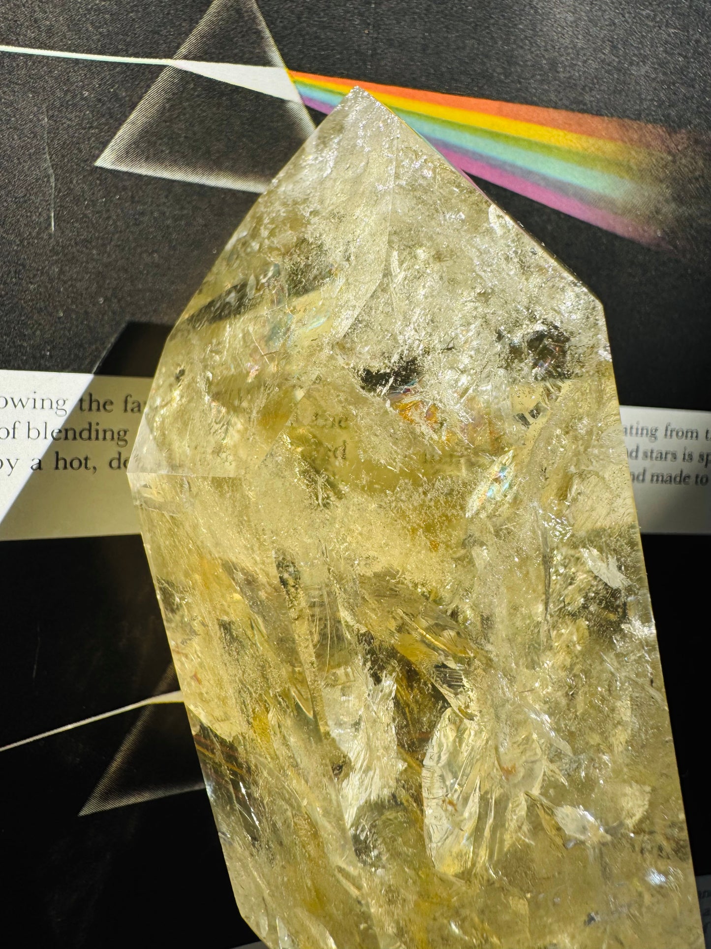 Lemon Quartz Tower 326 g Brazil Gorgeous - Moon Room Shop and Wellness