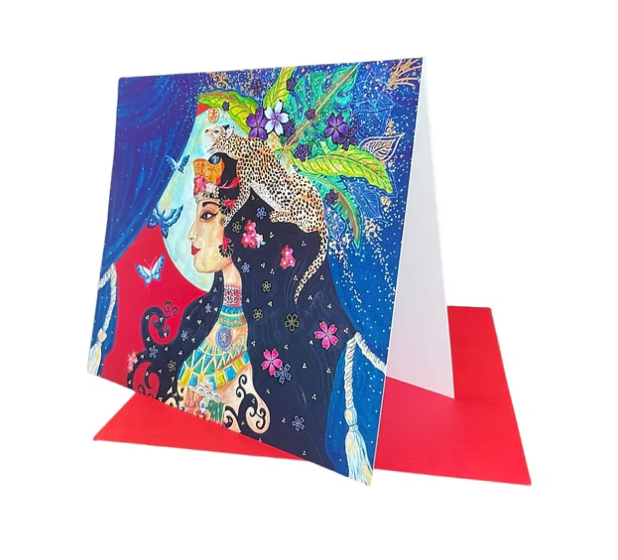 Jaguar Queen Greeting Card - Moon Room Shop and Wellness