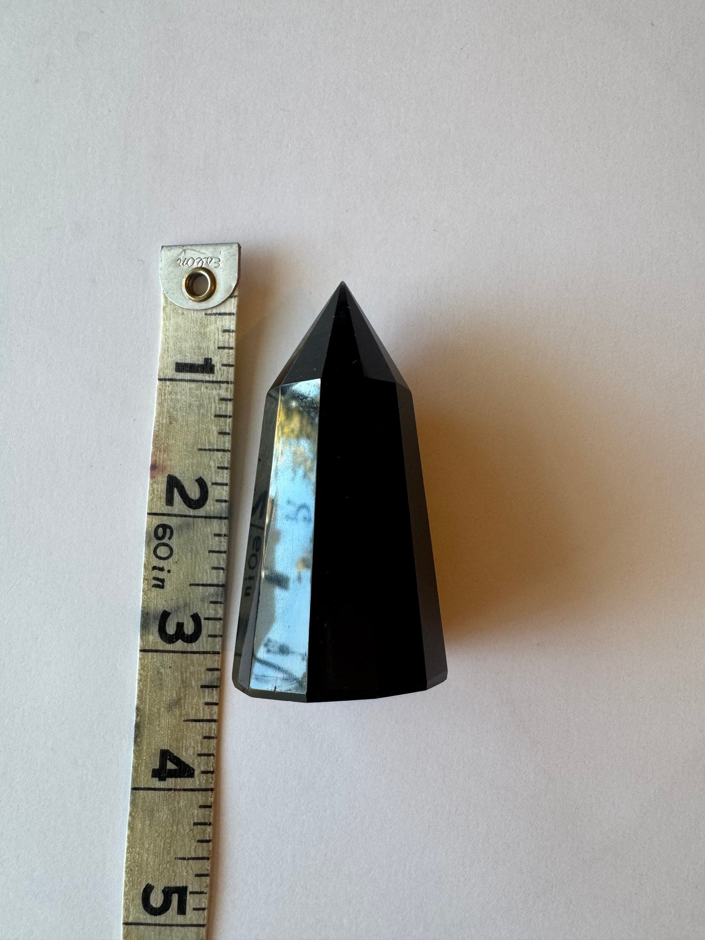 Obsidian Faceted Tower 89 g
