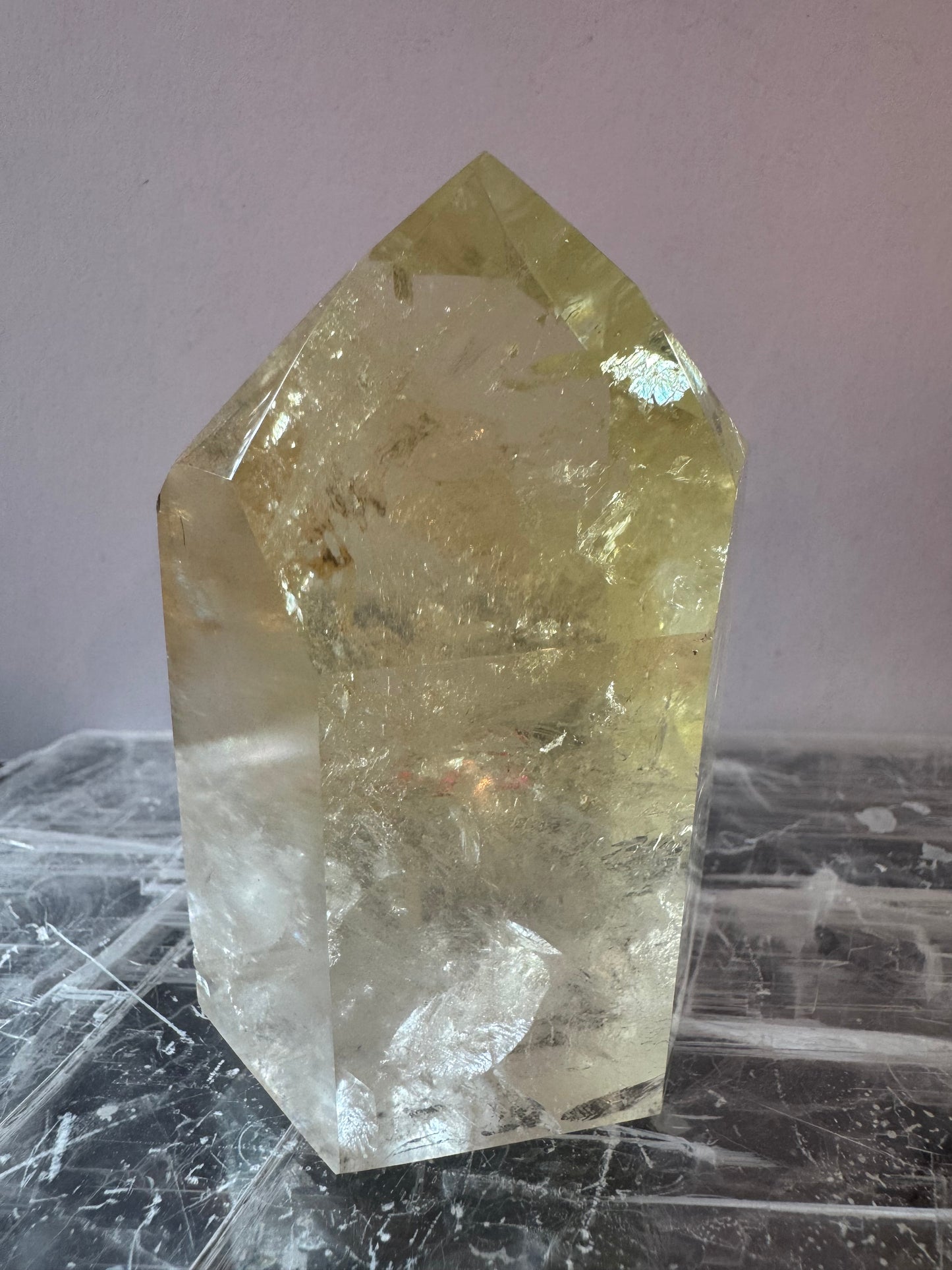 Lemon Quartz Tower 199 g Brazil Gorgeous - Moon Room Shop and Wellness