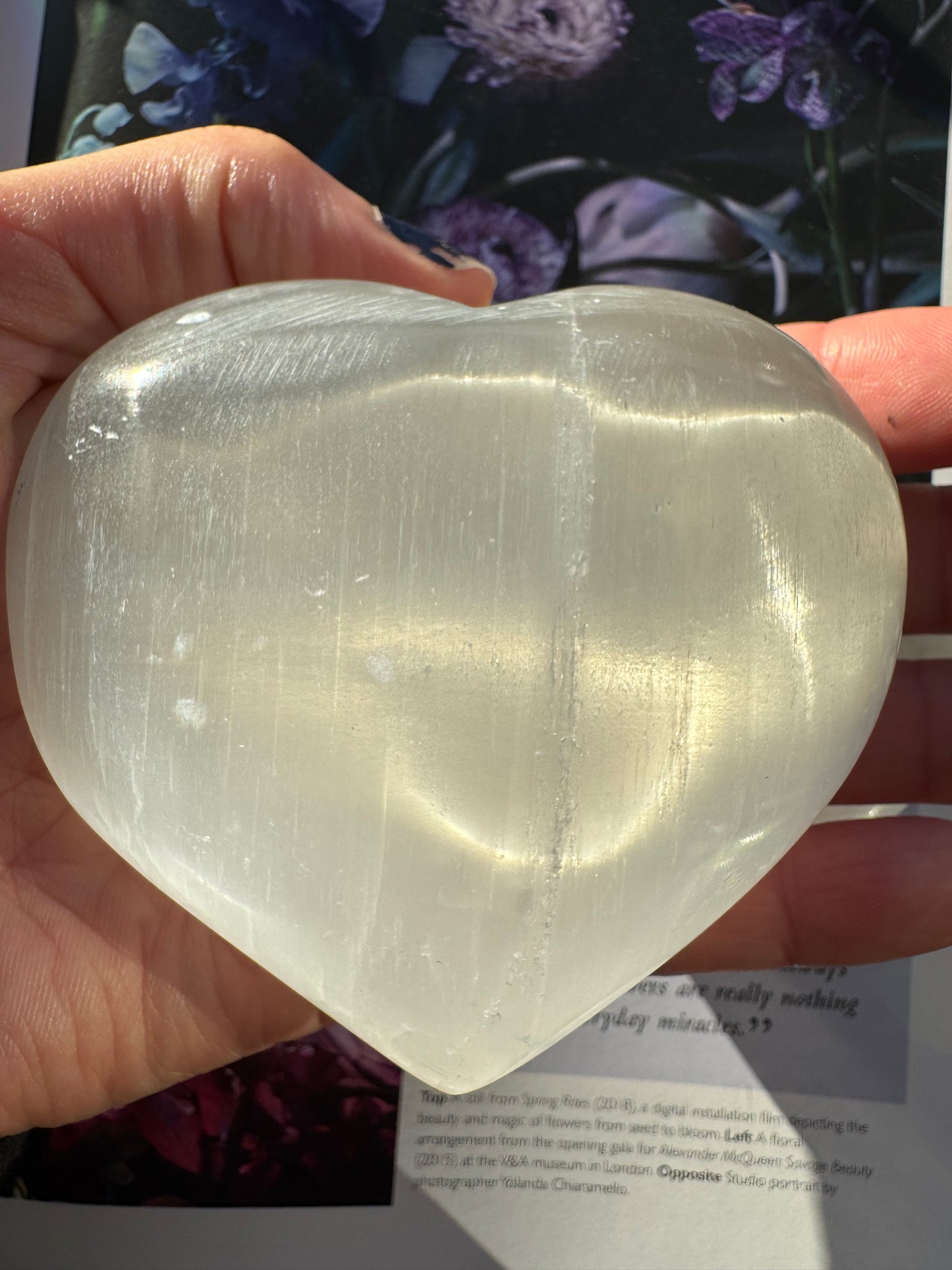 Selenite Heart Large - Moon Room Shop and Wellness