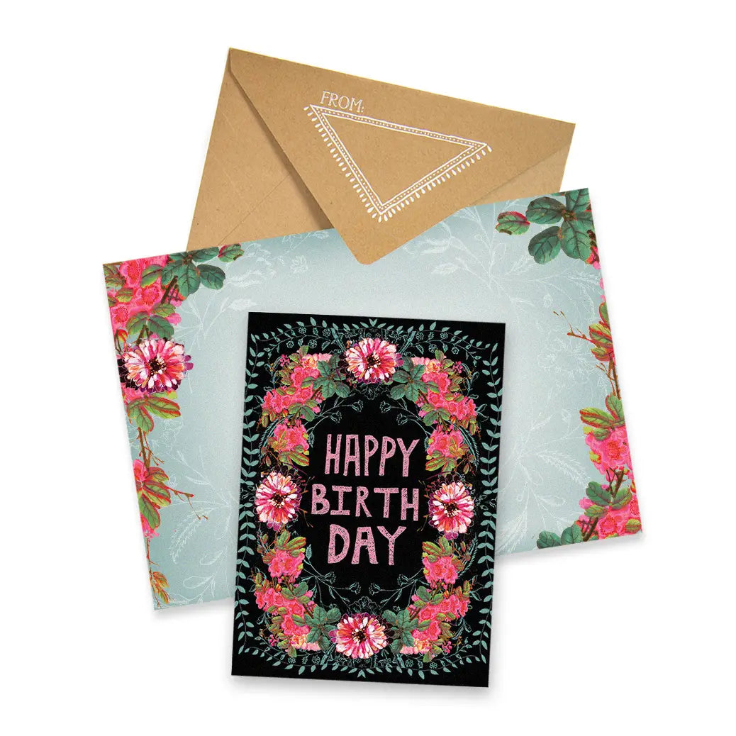 Wild at Heart Birthday Card- Blank Inside - Moon Room Shop and Wellness