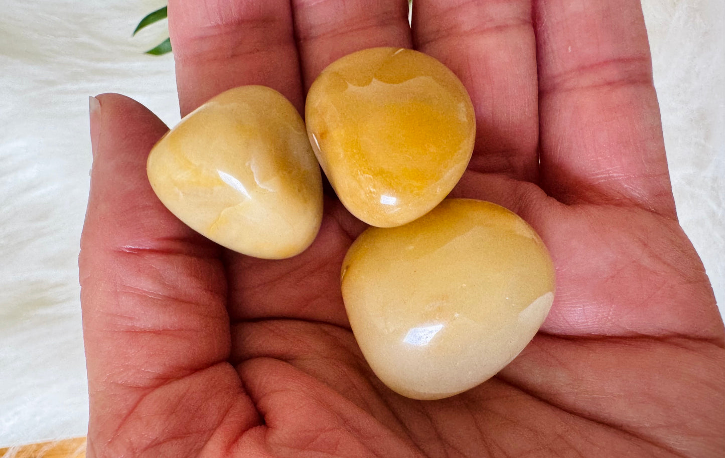 Yellow Jade Tumbled - Moon Room Shop and Wellness