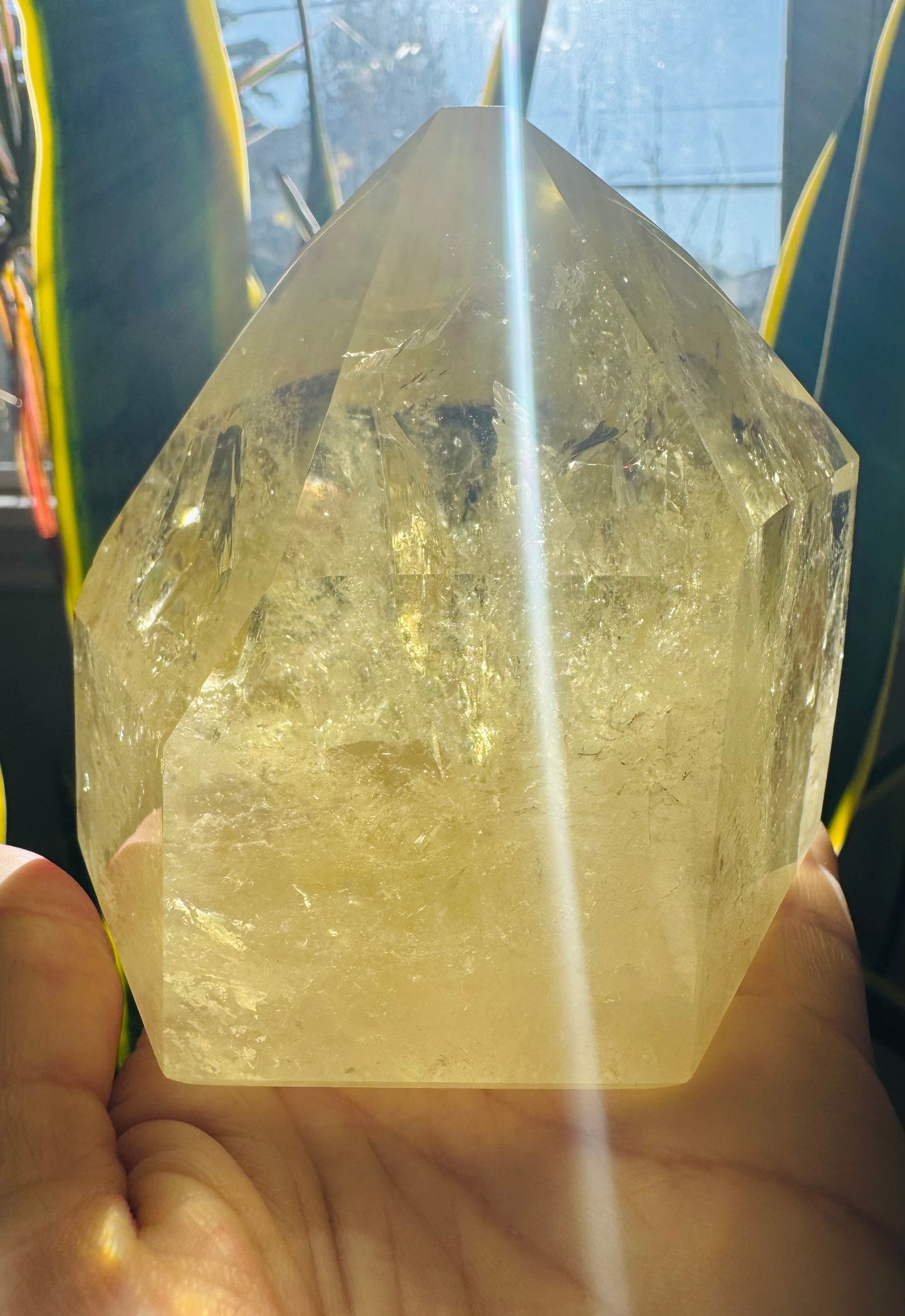 Lemon Quartz Tower 1.67 pound Brazil Gorgeous - Moon Room Shop and Wellness