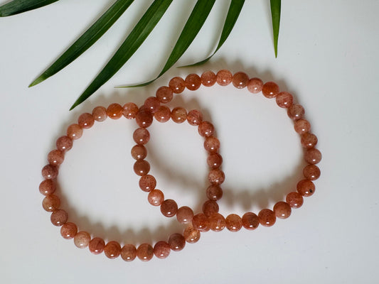 Sunstone Stretch Bracelet 6mm - Moon Room Shop and Wellness