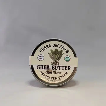 Unscented Whipped Shea Butter 0.5 oz. by Ohana Organics
