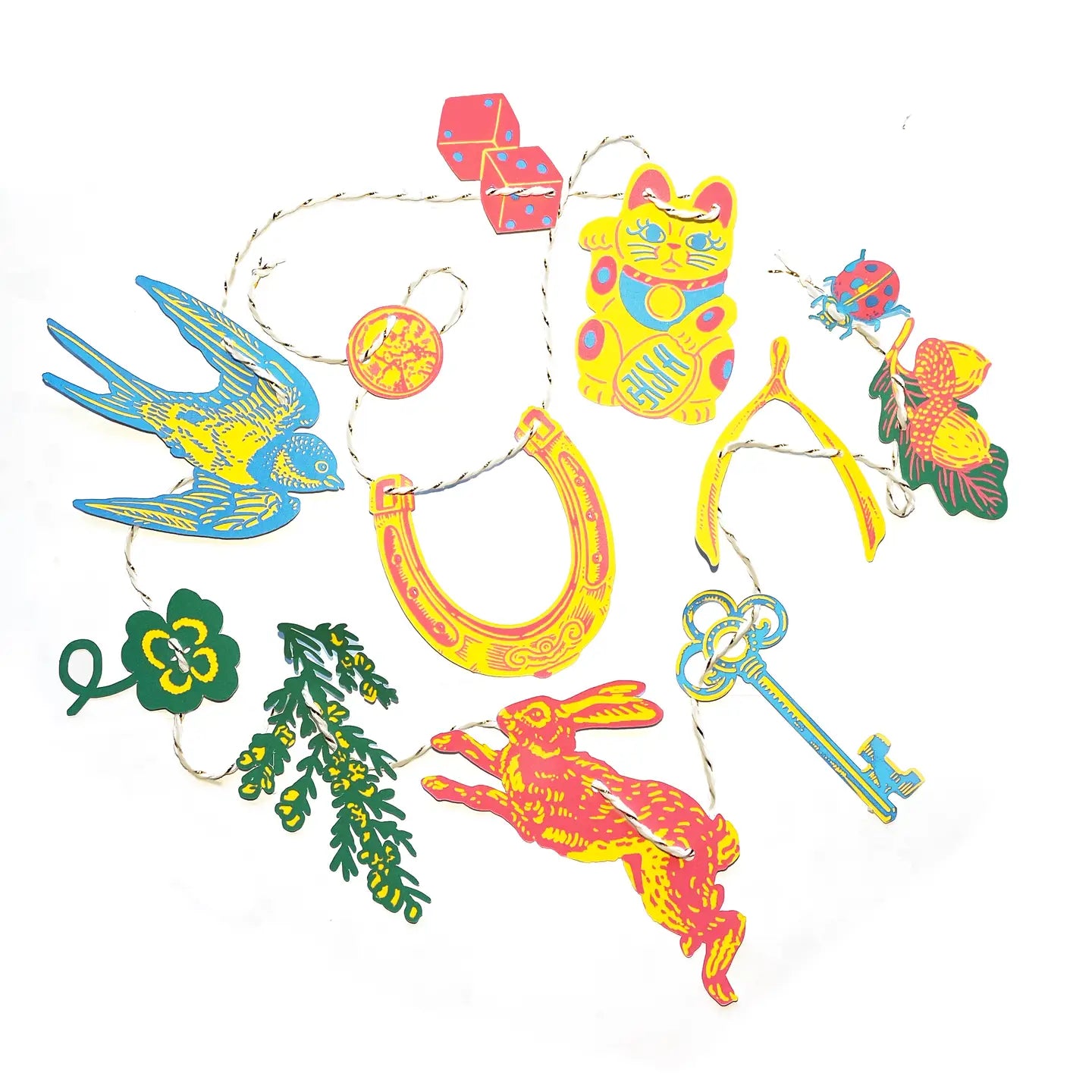 Good Luck Mini Paper Garland - Moon Room Shop and Wellness