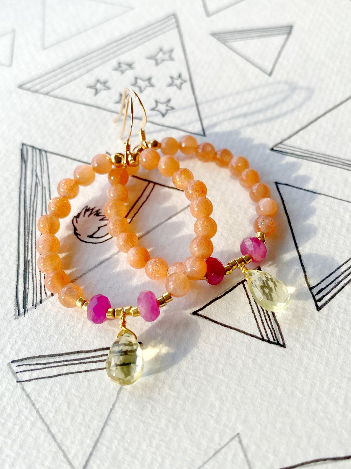 Slow Summer Devotion Earrings - Moon Room Shop and Wellness