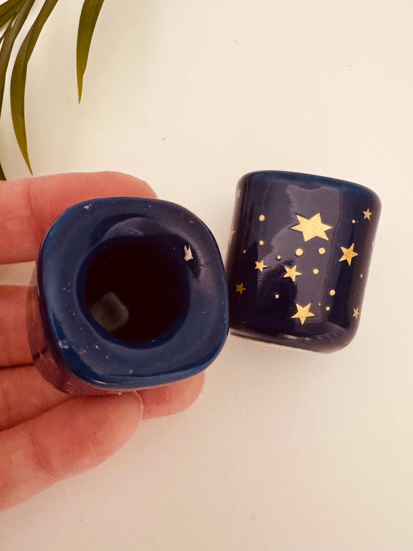 Galaxy Ceramic Chime Candle Holder - Moon Room Shop and Wellness