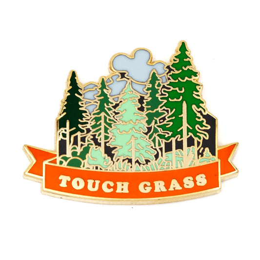 Touch Grass Pin - Moon Room Shop and Wellness
