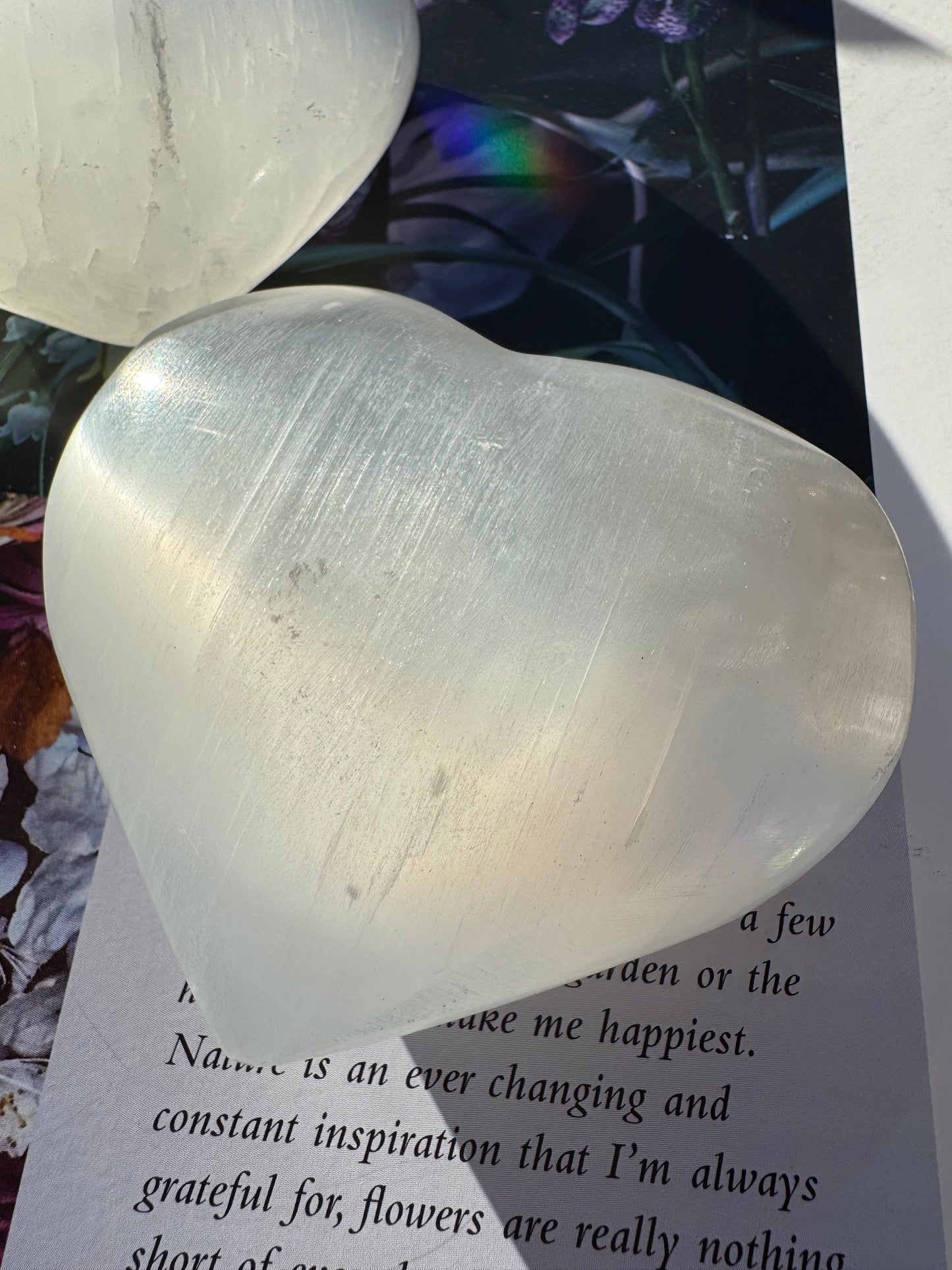 Selenite Heart Large - Moon Room Shop and Wellness