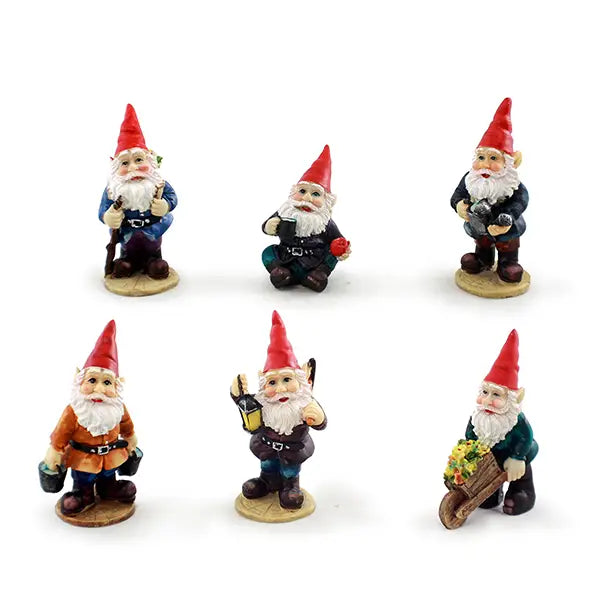 Gnome Fairy Garden Statue w Flowers - Moon Room Shop and Wellness