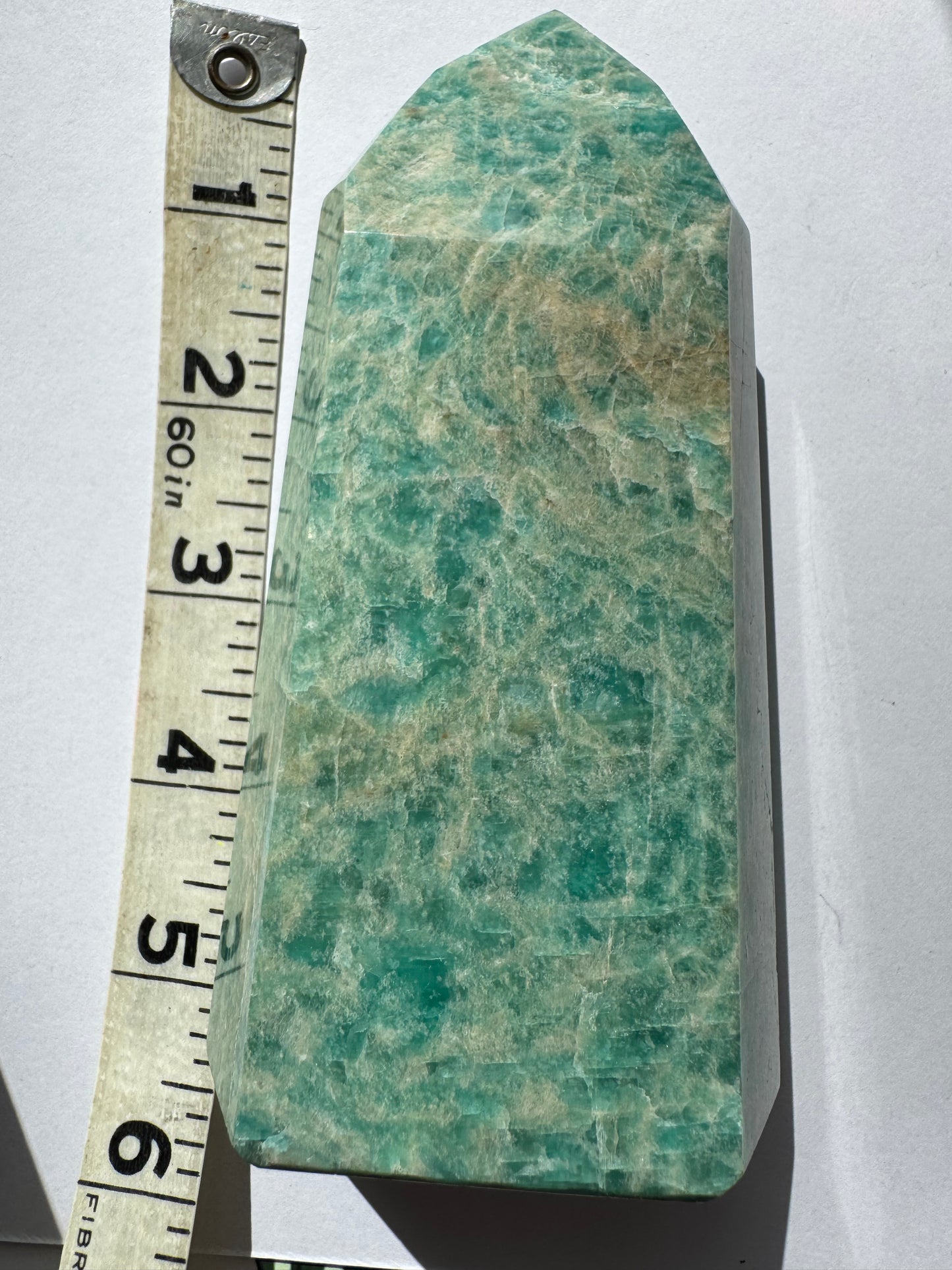 Amazonite Tower 437 g- Brazil Beauty!