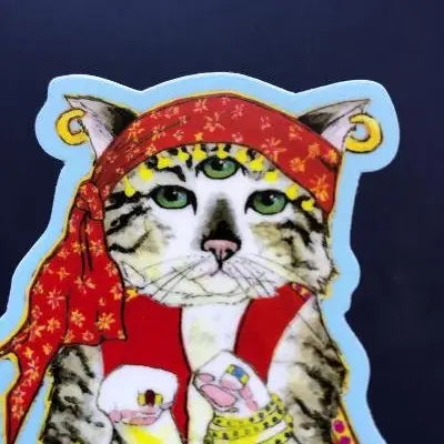 Psychic Cat Sticker - Moon Room Shop and Wellness