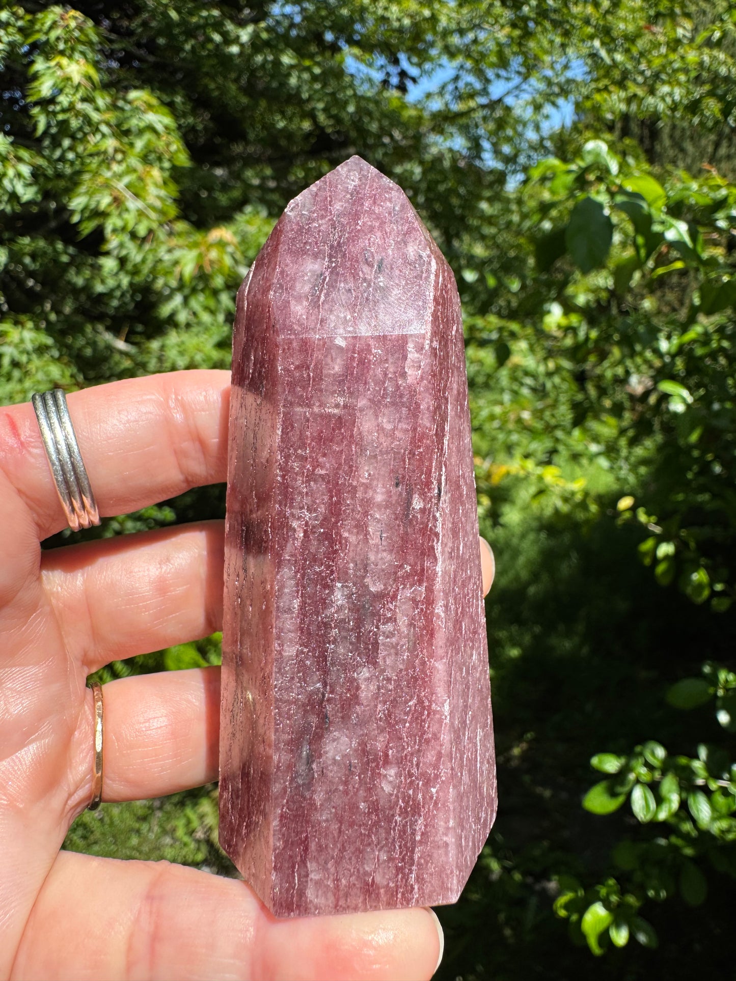 Strawberry Quartz Tower - Brazil Beauty - 162 g - Moon Room Shop and Wellness