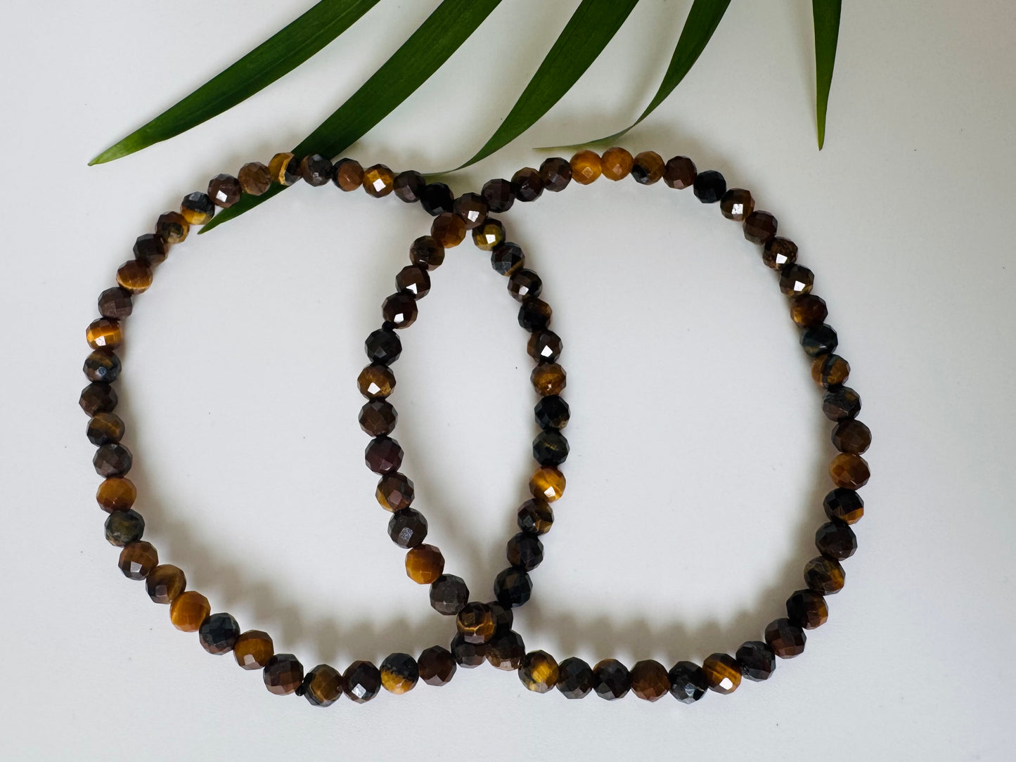 Tiger's Eye Faceted Stretch Bracelet 4mm - Moon Room Shop and Wellness