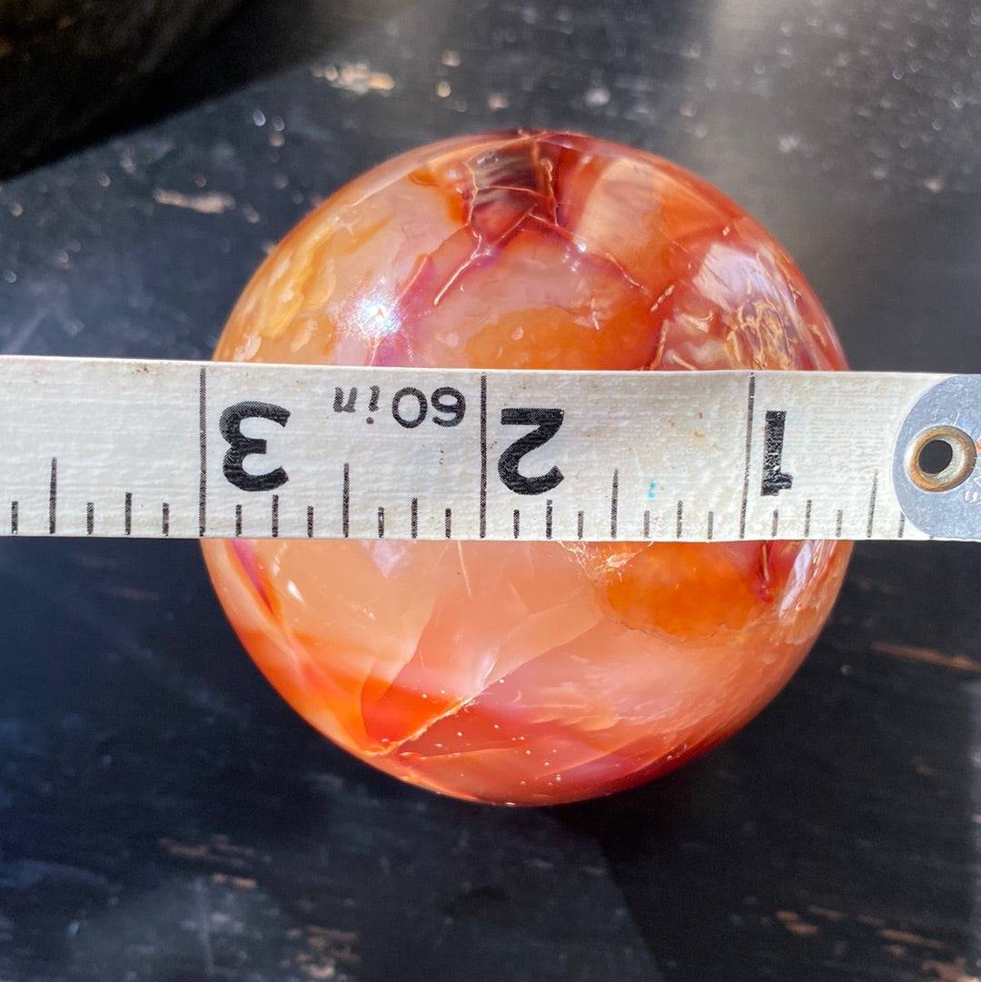 Carnelian Sphere 1.54 lbs - Moon Room Shop and Wellness