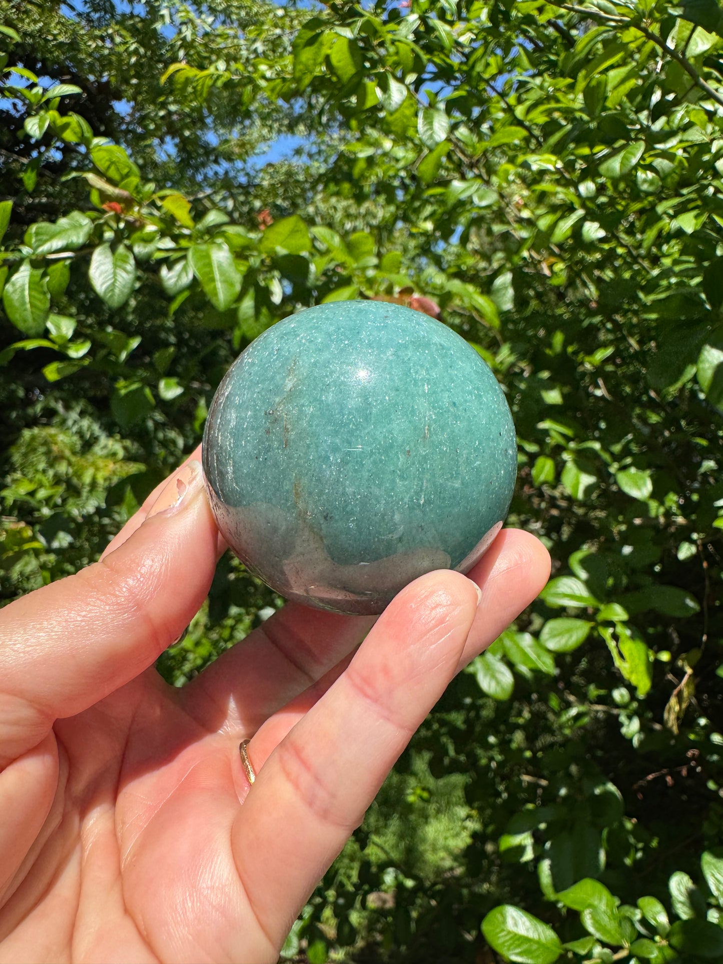 Green Aventurine Beautiful Sphere - Brazil 208 g - Moon Room Shop and Wellness