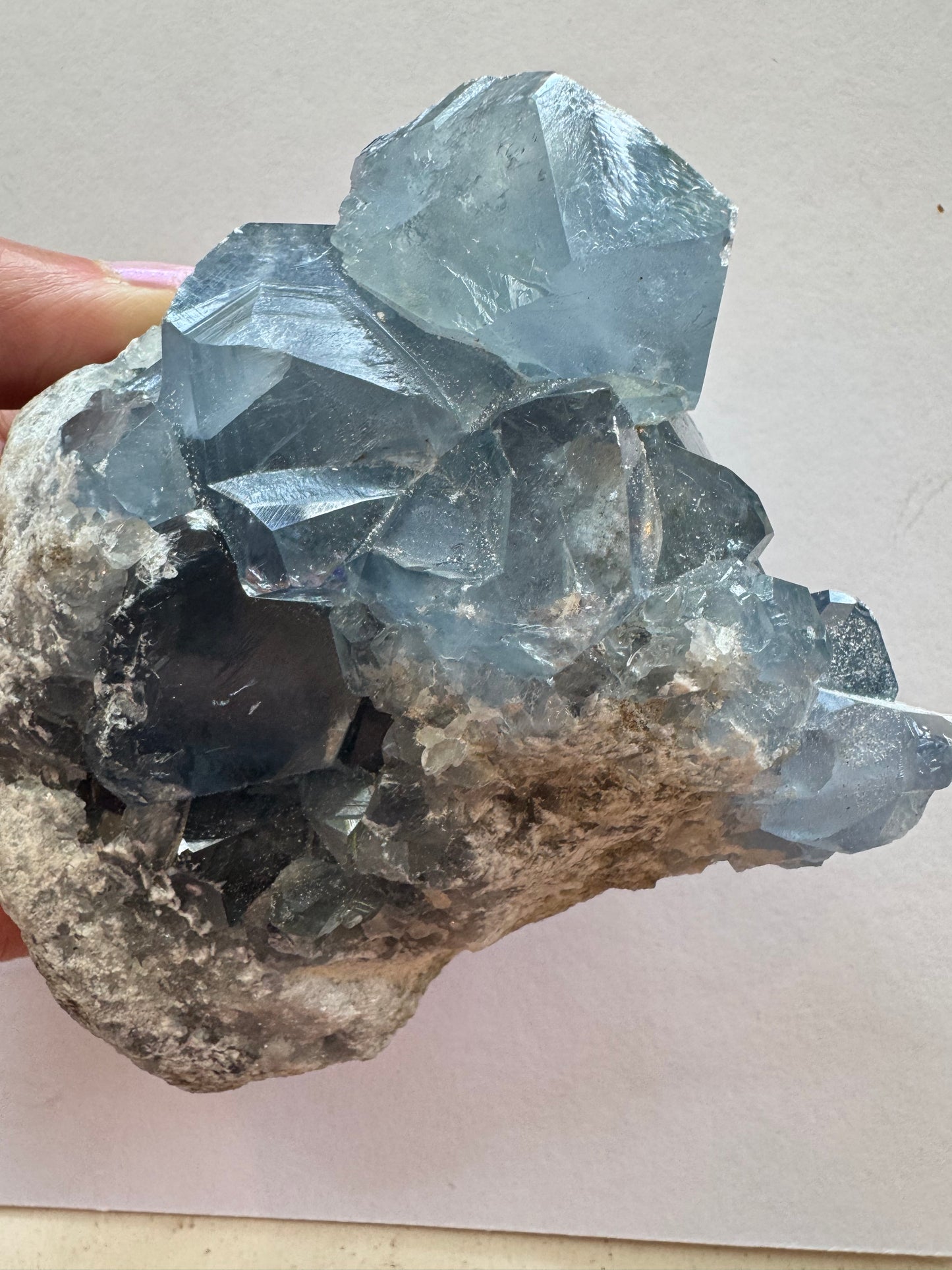 Celestite Cluster 2.08 lb - Moon Room Shop and Wellness