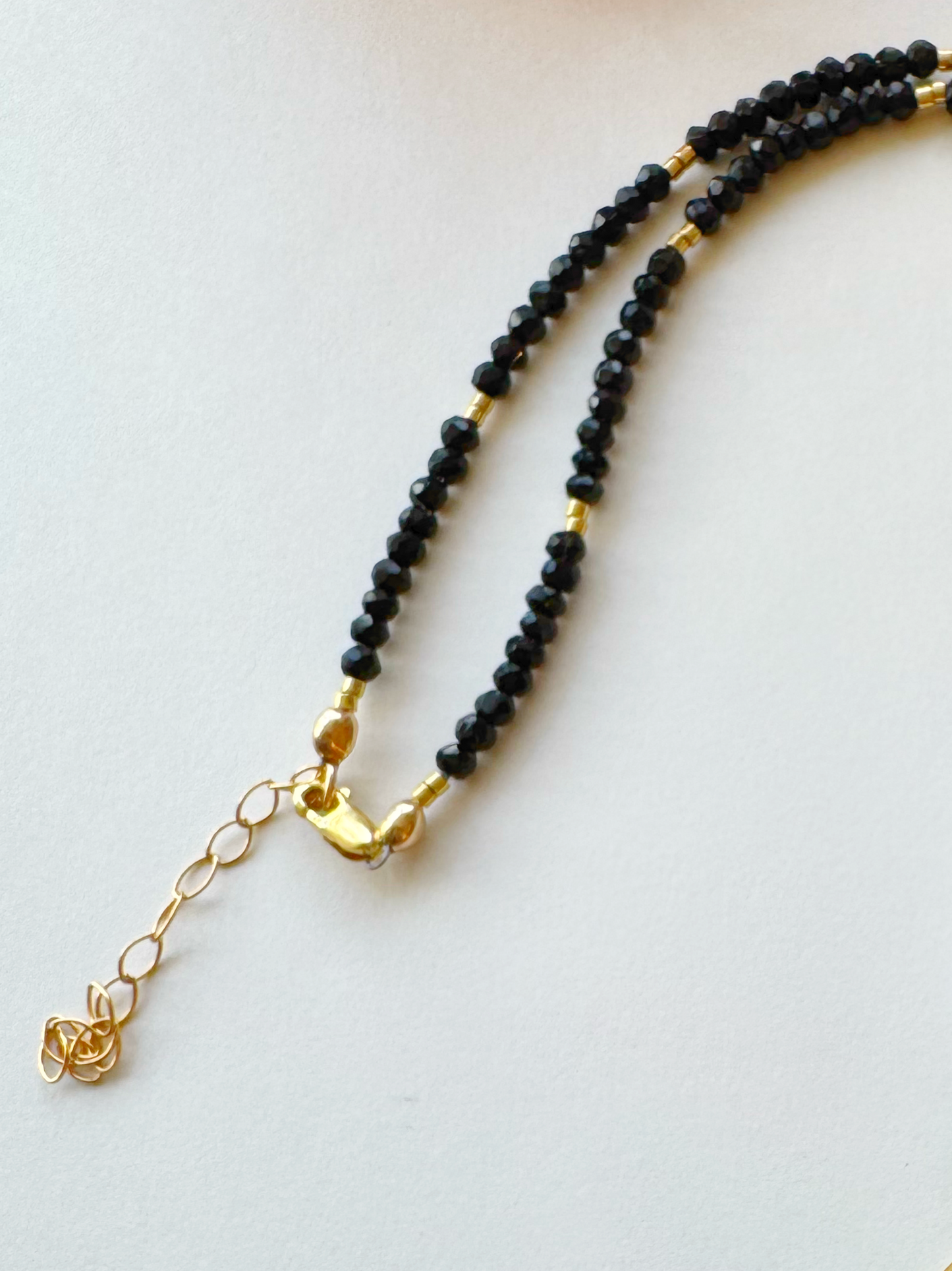 Brass Raven Skull + Peridot + Citrine + Kunzite + Black Tourmaline Gold Fill Handmade Necklace - Moon Room Shop and Wellness