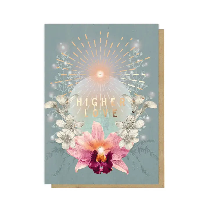 Higher Love Card - Blank Inside - Moon Room Shop and Wellness