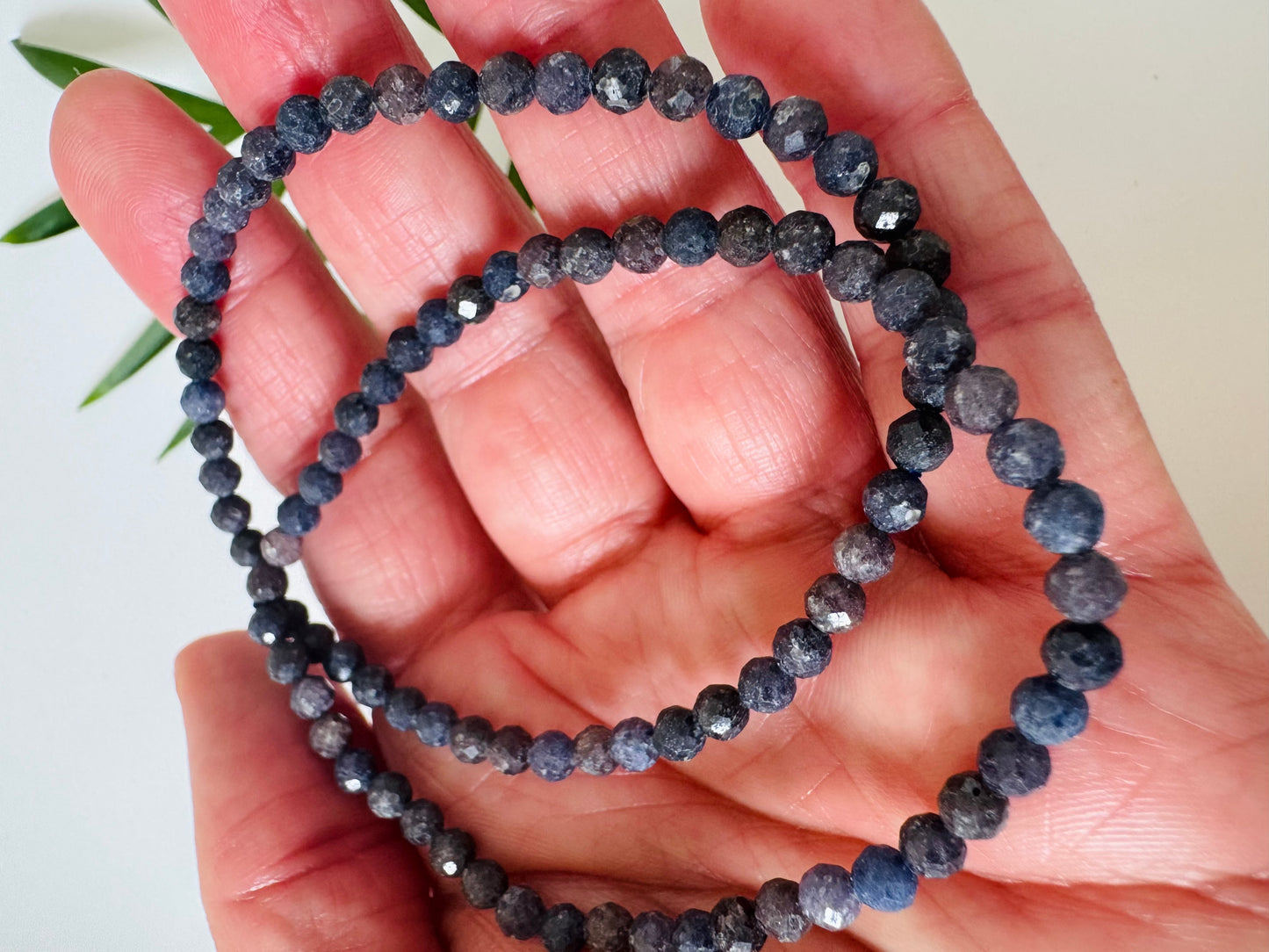 Sapphire Stretch Bracelet 4 mm - Moon Room Shop and Wellness
