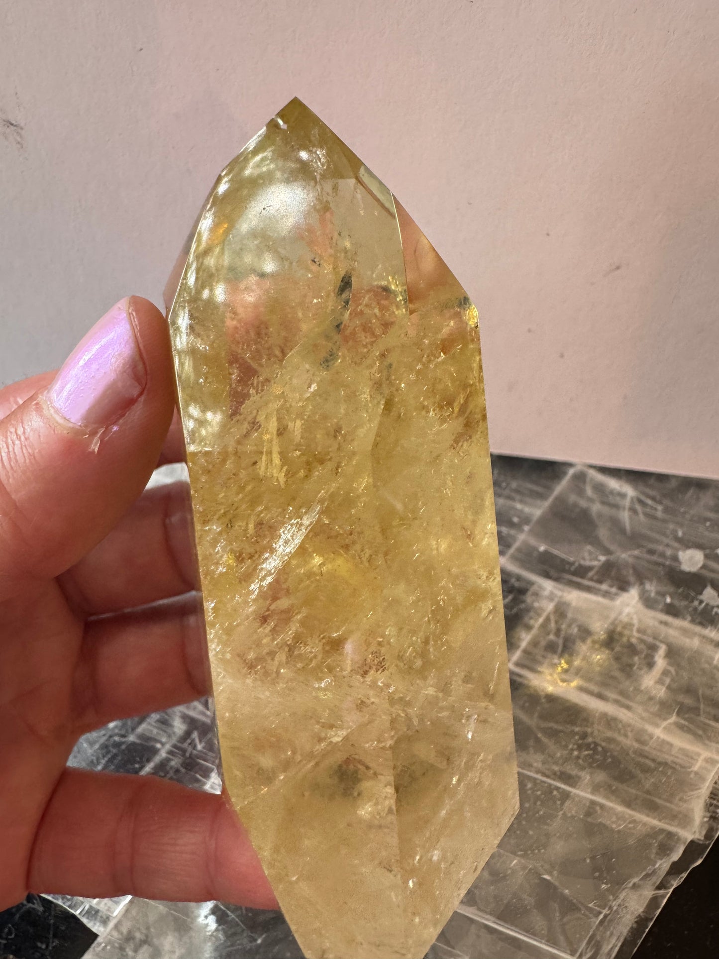 Lemon Quartz Tower 212 g Brazil Gorgeous - Moon Room Shop and Wellness