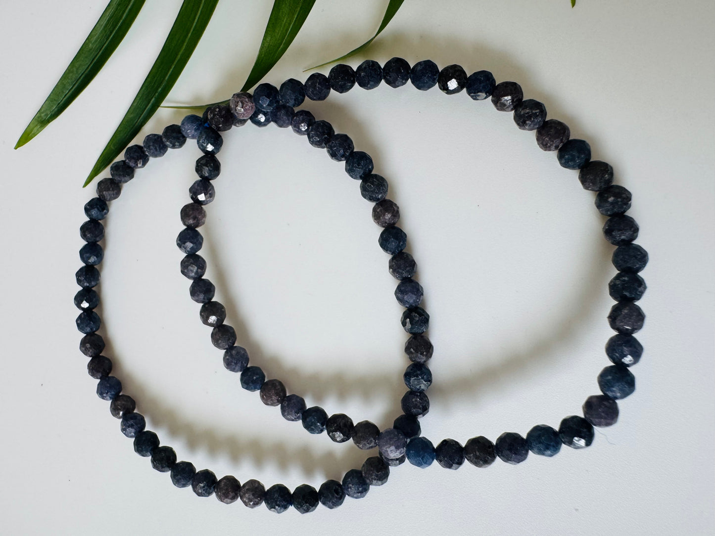 Sapphire Stretch Bracelet 4 mm - Moon Room Shop and Wellness